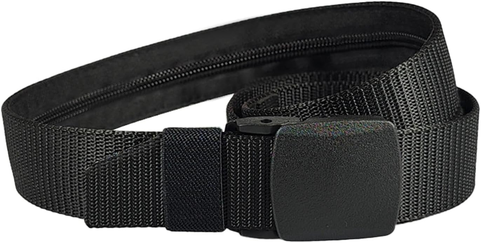 Travel Safety Belt, Travel Bag Belt, Cashsafe Anti-Theft Travel Wallet Belt - Belt with Money Compartment, Safety Money Belt for Valuables, Breathable Waist Belt for Valuables, Bar, Darkblue, Siehe