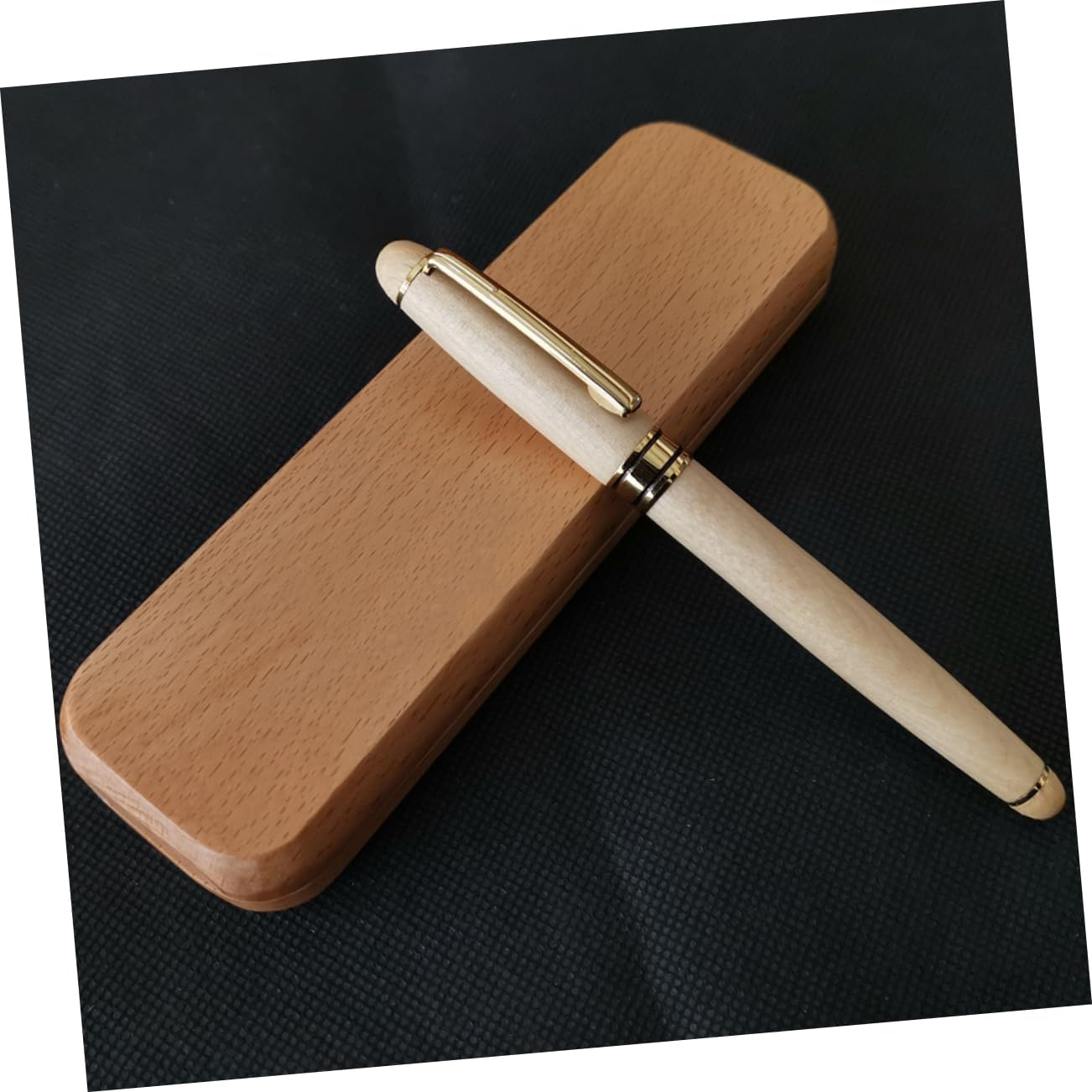 PERSELOSO Handcrafted Wooden Pen Box Vintage Pencil Case Pen Storage Office Stationery Product image number 3