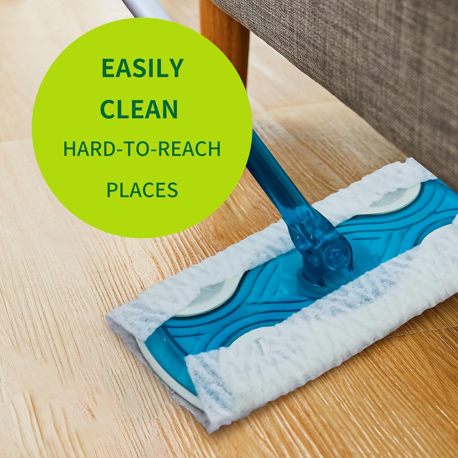 Dr.Easy Dry Sweeping Cloths,72Ct Disposable Mopping Pads Refil Pack,Fits SWIFFER Sweeper and Other Electrostatic Mop Heads for Floor Mopping and Cleaning.Bigger Size 8X11In,Catch& Lock Dirt & Hair. image number 5
