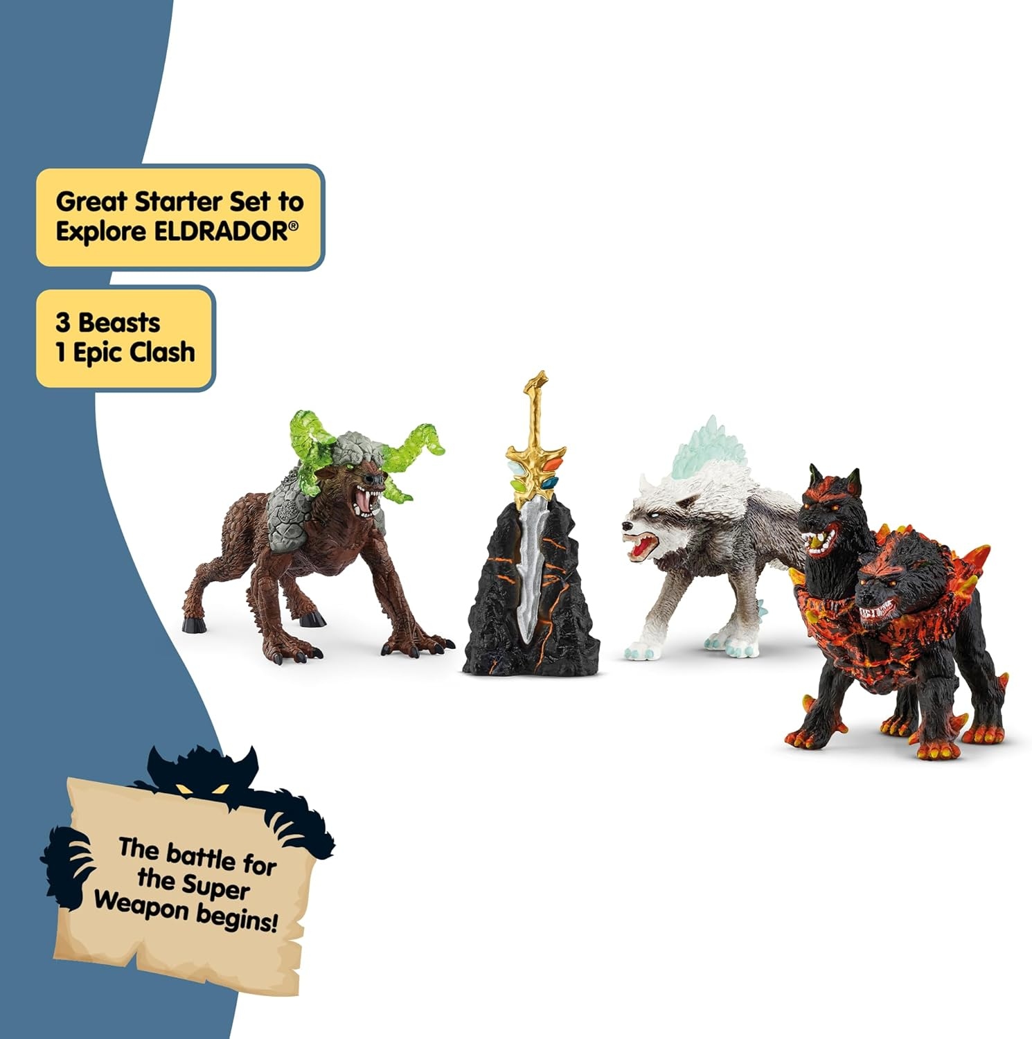 Schleich Eldrador 4-Piece Monster Toy for Boys and Girls Ages 7+, Eldrador Creatures Starter Set with 3 Action Figures image number 5