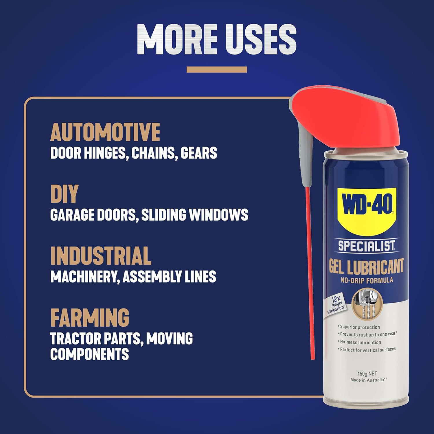 WD-40 Specialist Gel Lubricant 150G image number 3