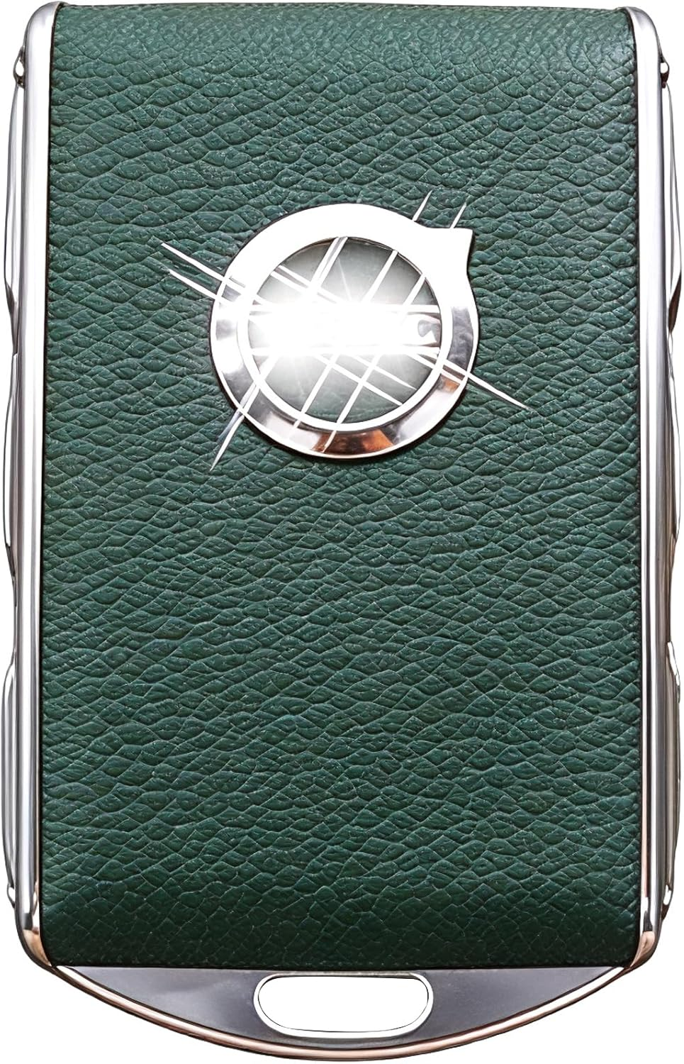 Car Key Case Fob Cover for Volvo XC90, XC60, XC40, S60, S90, V90, Polestar 1, Polestar 2, Polestar 3 Top Layer Cow Leather (Black)