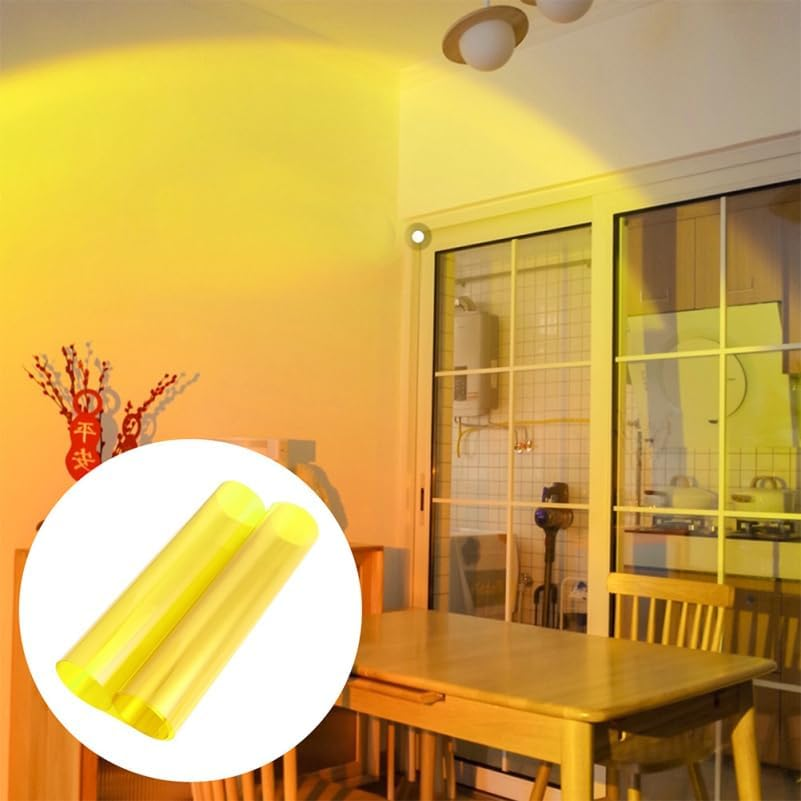Mikikit Coloured Light Filter Film for LED Lighting Photographic Diffusion Film 30 Cm X 200 Cm Self-Adhesive for Creative Light Designs and Mood Lighting image number 5