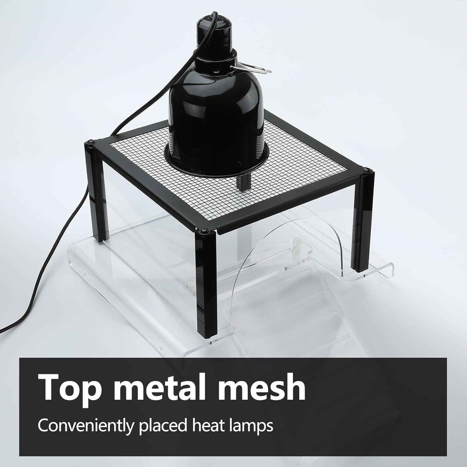 Turtle Topper Basking Platform for Aquatic Turtles 10/20/29/40 Gallon Long Tank 55 Gallon, Aquatic Reptile Ramp Dock, Turtle Terrace, Turtle Tank Accessories image number 1