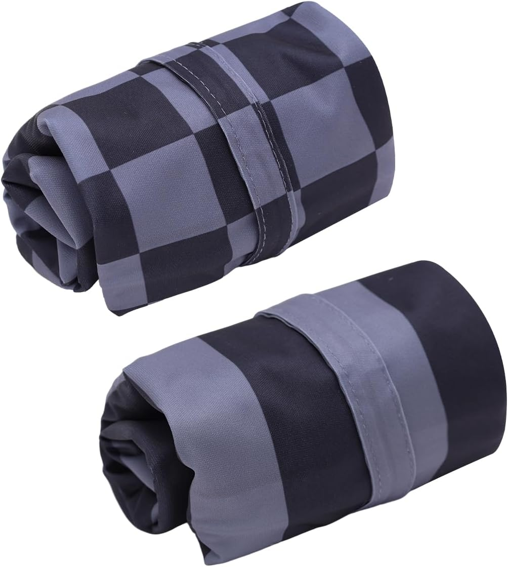 ALVABABY 2Pcs Cloth Diaper Wet Dry Bags Waterproof Reusable with Two Zippered Pockets Travel Beach Pool Daycare Soiled Baby Items Yoga Gym Bag for Swimsuits or Wet Clothes 2LM10 - Classic Grey image number 4