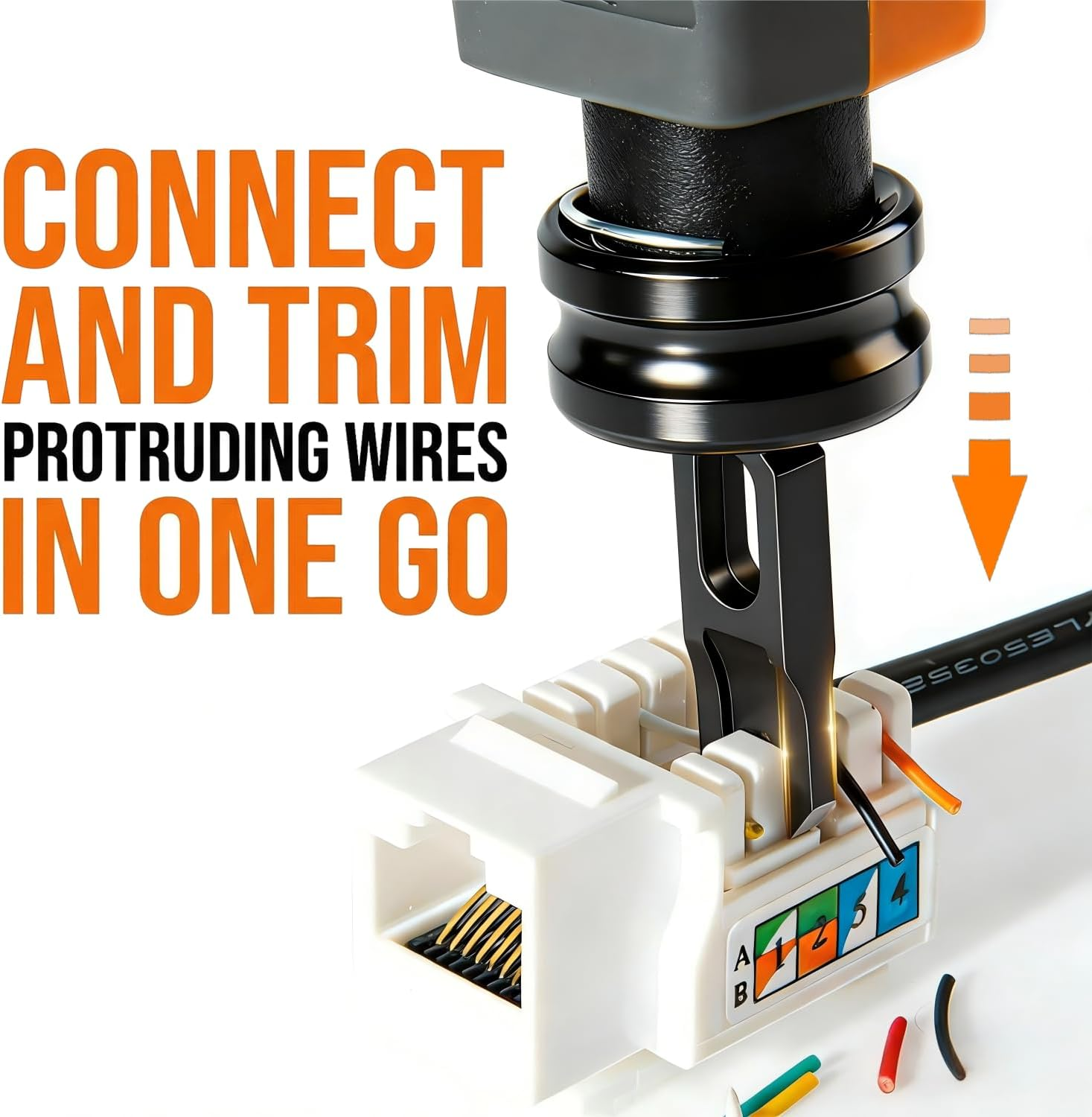 110 Punch down Tool, Smooth-Cutting, Durable, Easy-To-Use Klein Punch down Tool, Ethernet Tool for Cat5/Cat6/Rj45 and Other Terminations, Engineers Trust It, DIY Enthusiasts Rely on It image number 4