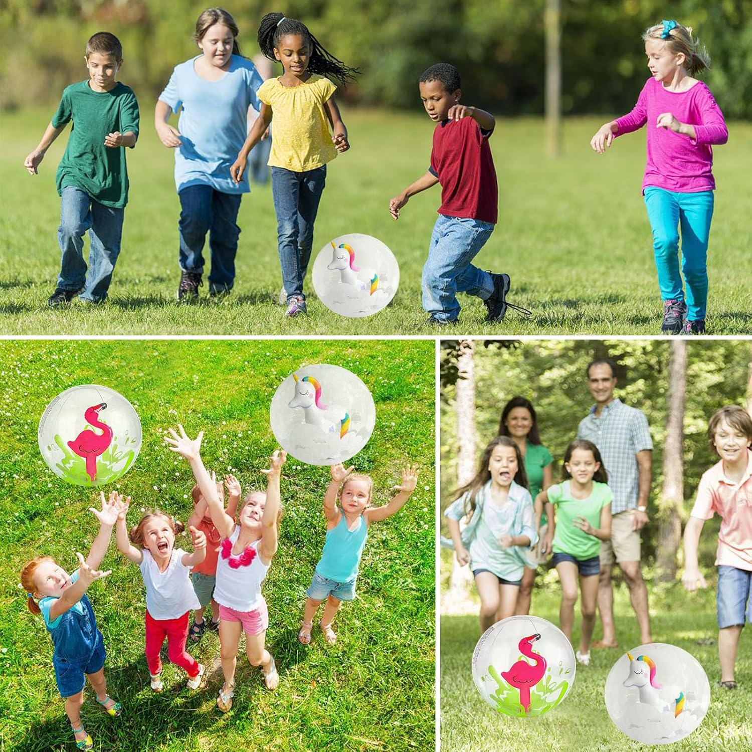 Pack of 2 Inflatable Water Balls, Inflatable Beach Balls, Water Ball, Children'S Beach Ball, Pool Party Toy for Children, Adults, Beach, Pool Party, Outdoor Activities, Diameter 30 Cm image number 2