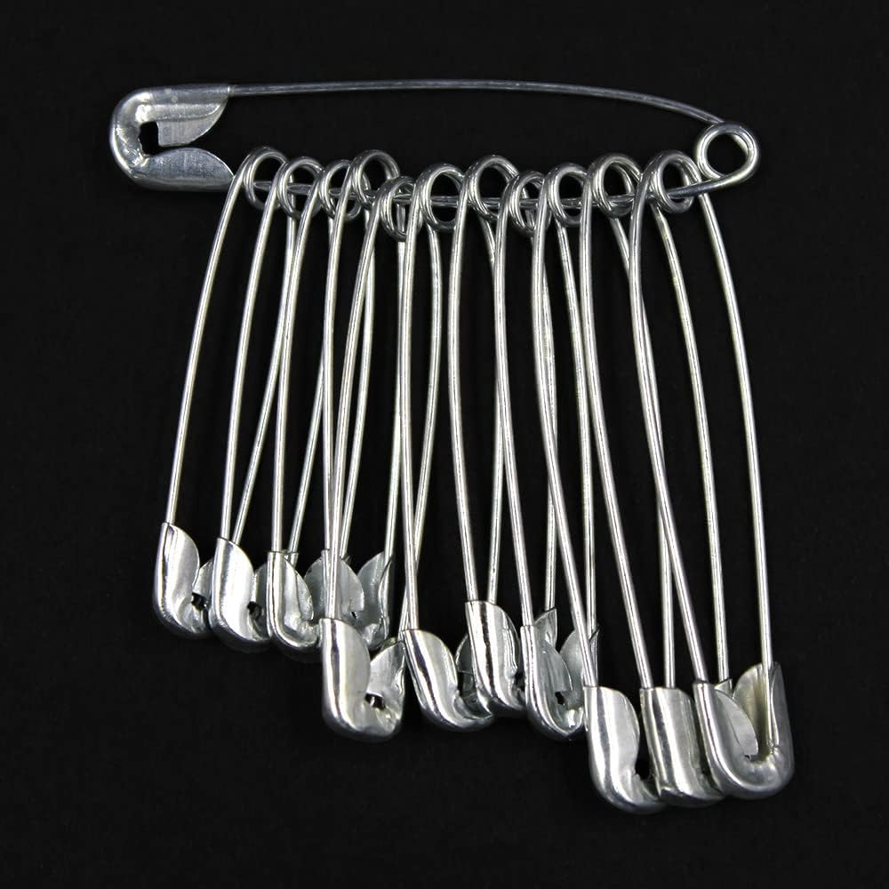 Sullivans Safety Pins 24 Pieces, Assorted Size, Silver image number 4