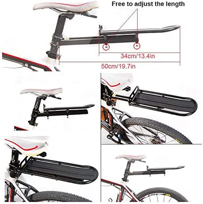 Threeh Retractable Bike Luggage Cargo Rack Aluminum Alloy Bicycle Luggage Carrier BK41 image number 5