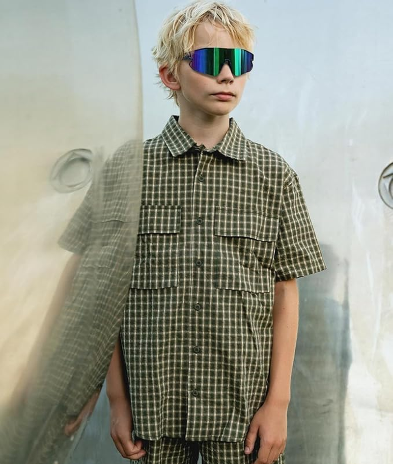 Kids Youth Polarized Sunglasses for Outdoor Sports Baseball Softball Running Cycling UV400 Eyewears - Green image number 3