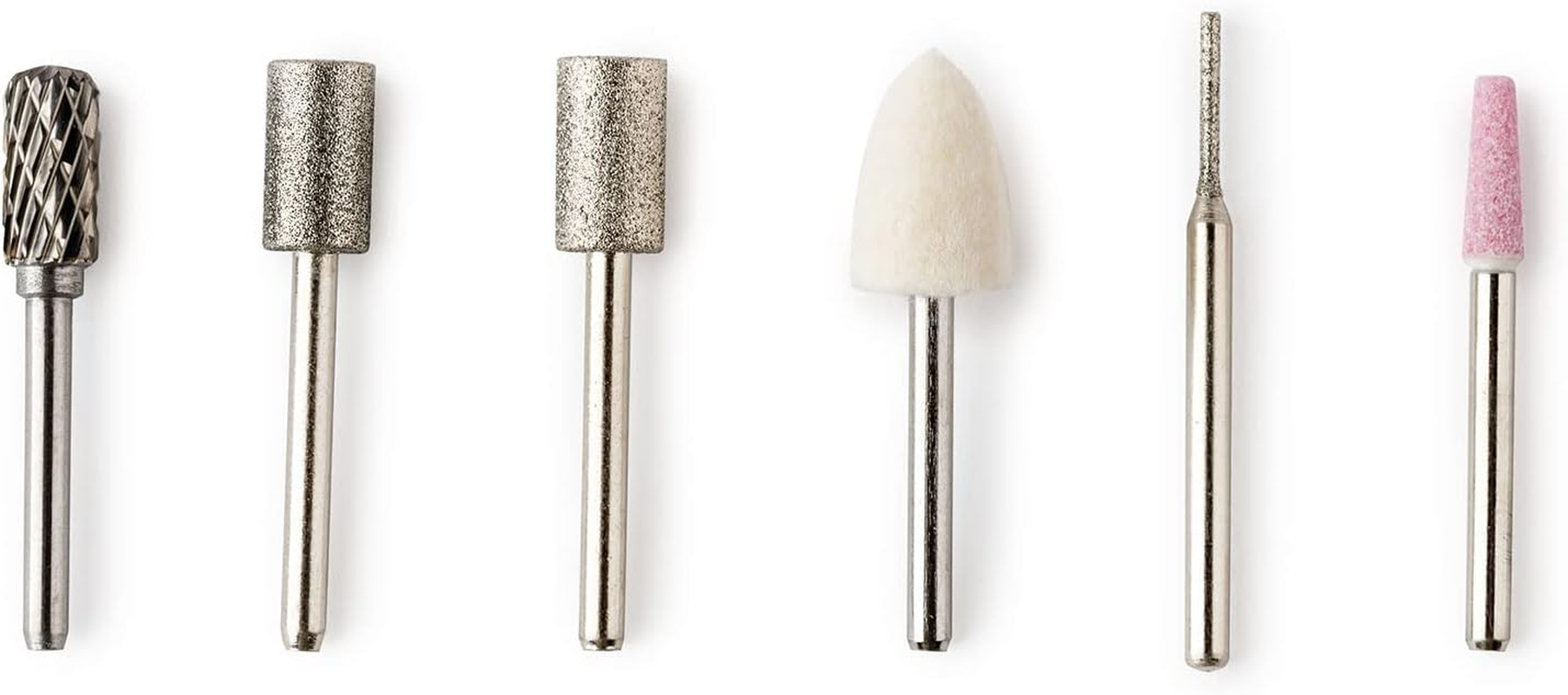 Jata JBSM1200 Professional Double Rotation Manicure and Pedicure Kit with 6 Accessories, Progressive Speed Control, USB Charging, White image number 1