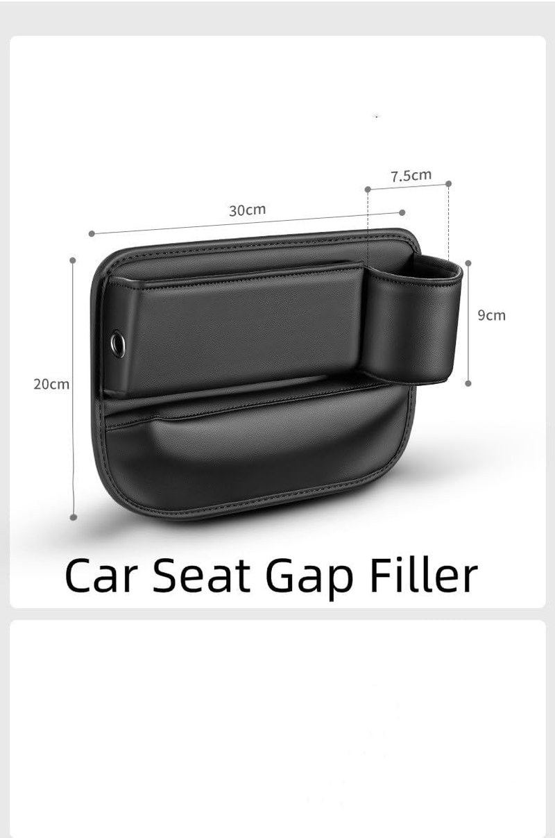 Car Seat Gap Filler,Car Seat Storage Box,Car Seat Gap Bag (Black Right 1) image number 5