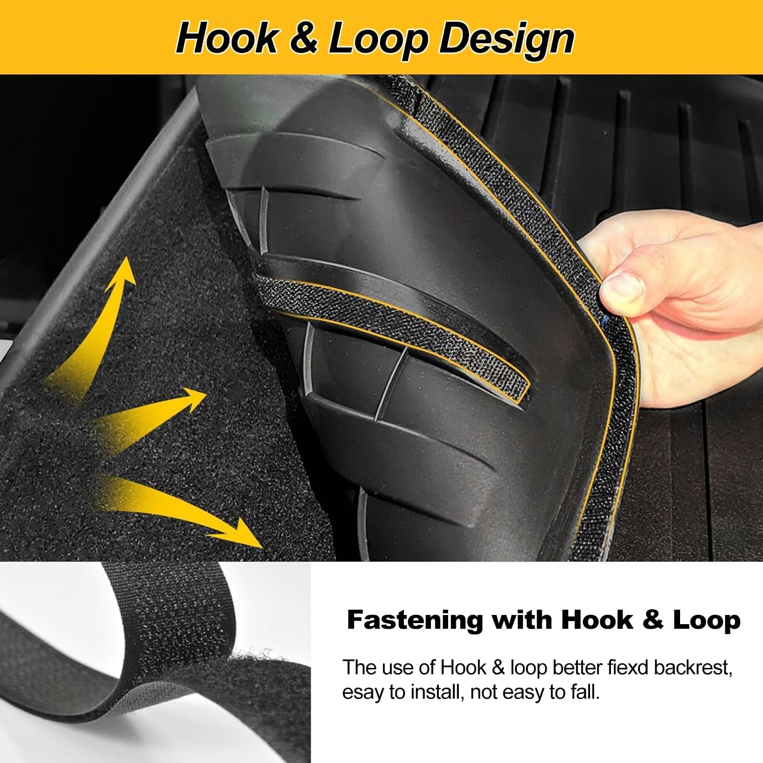 Cargo Liner & Backrest Mat Fit for Honda HR-V HRV 2016-2022 AWD: Cargo Mat with Backrest Mat behind 2Nd Row Back Seat Protector - All Weather Protection Trunk Mat with Back Seat Cover HRV Accessories image number 6