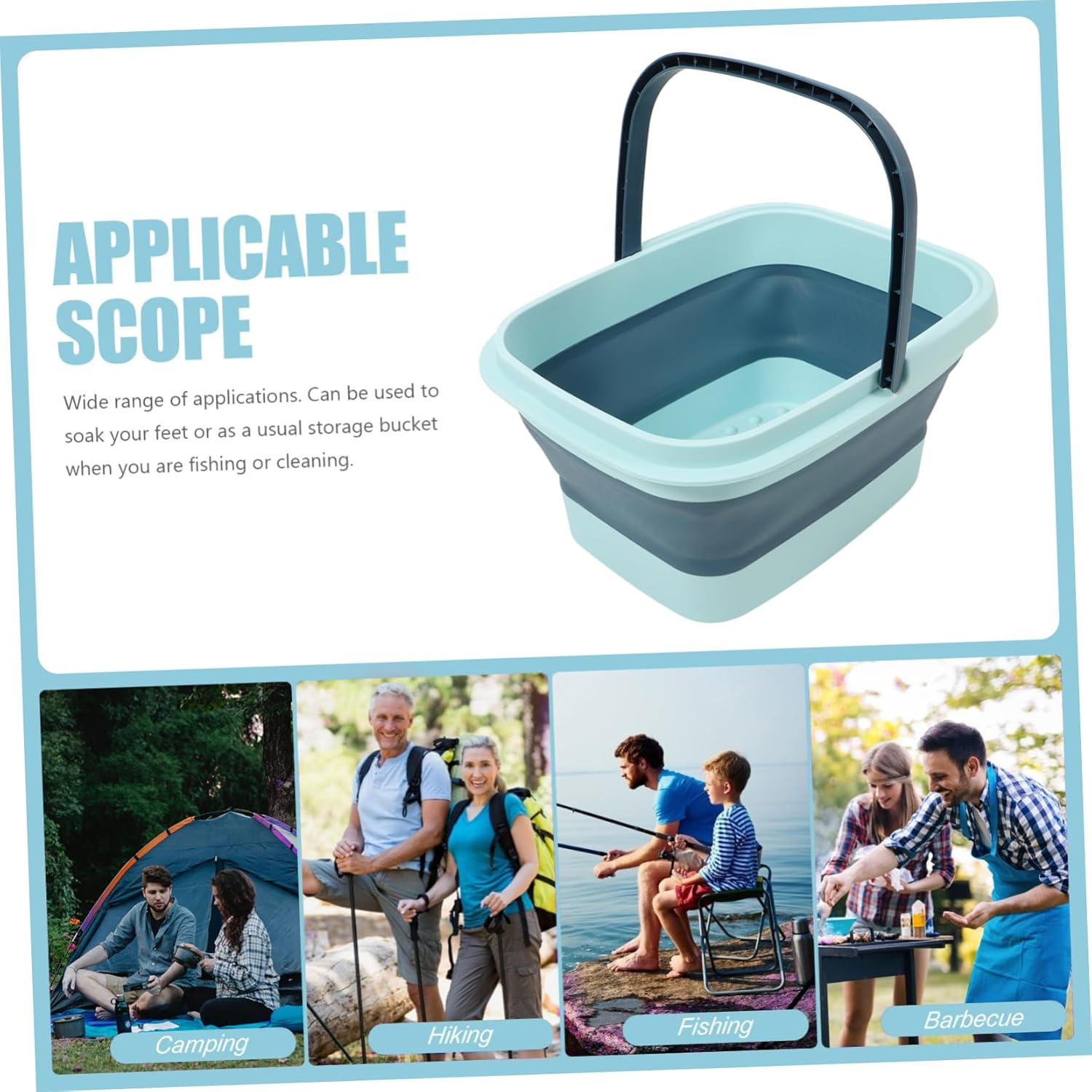 VINTORKY Portable Boys and Girls Foot Massager Spa Bath Basin Spar Bath Massager image number 6