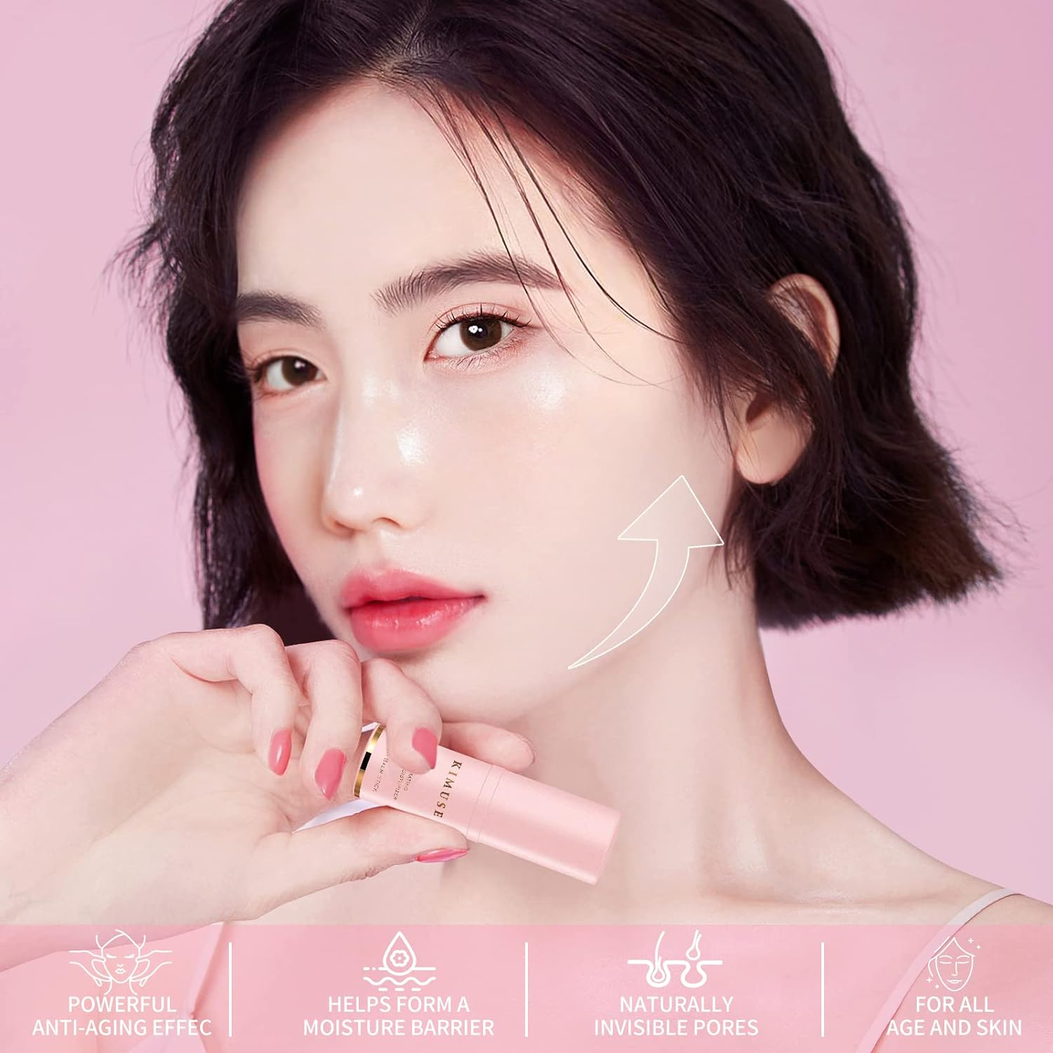 KIMUSE Hydrating Moisturizing Stick, Multi Balm Stick, Moisturizer for Face Skin Care, Hydrating Primer image number 3