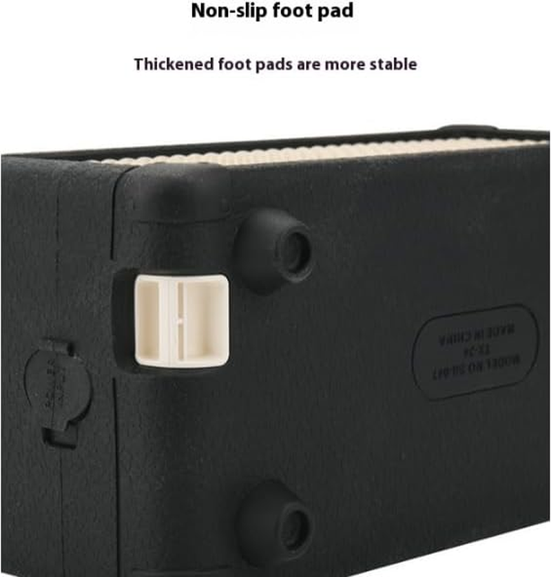 Coyktonty Silicone Cover Case for Marshall Emberton III Portable Bluetooth Speaker, Protective Skin Cover Travel Carrying Pouch Case (Beige) - Black image number 2