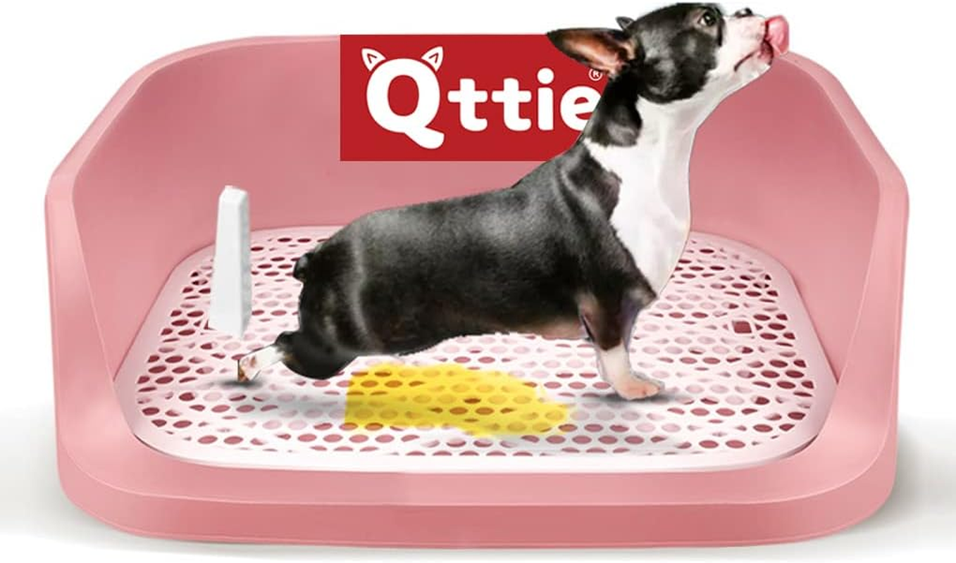 Dog Potty Toilet, Pet Indoor Outdoor Dog Training Toilet, Portable Potty Trainer, 20" X 16" Dogs Potty Training Pads Holder for Small and Medium Dogs (Black)