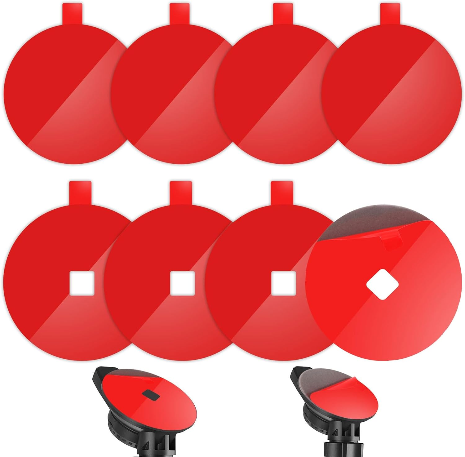 8Pcs Dash Cam Adhesive Pads, round Heat-Resistant Windshield Adhesive Heavy-Duty Mounting Tape for Car Phone Holder Dash Camera Mount image number 6