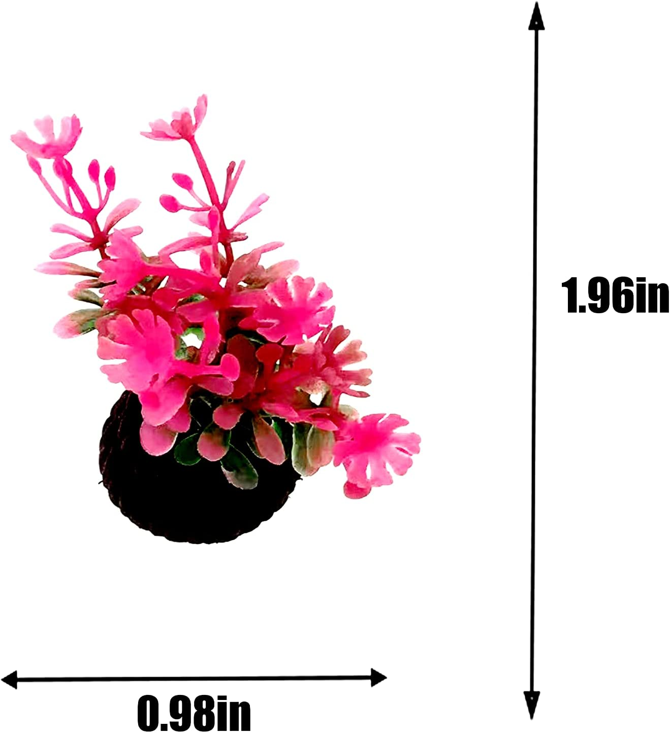 Small Artificial Aquatic Plants ，Plastic Aquariums Plants Decorations,Used for Household and Office Aquarium Simulation Plastic Hydroponic Plants（9 Pack） image number 3