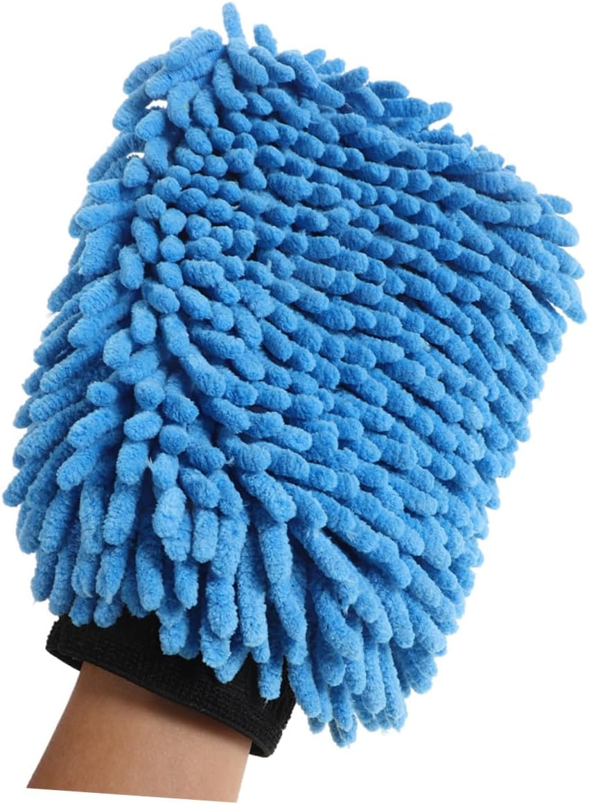 COMPUKAS 4Pcs Microfiber Detailing Gloves Car Wash Mitts Absorbent Automotive Cleaning Gloves for Cars Trucks Boats Exterior Care Random Color image number 5