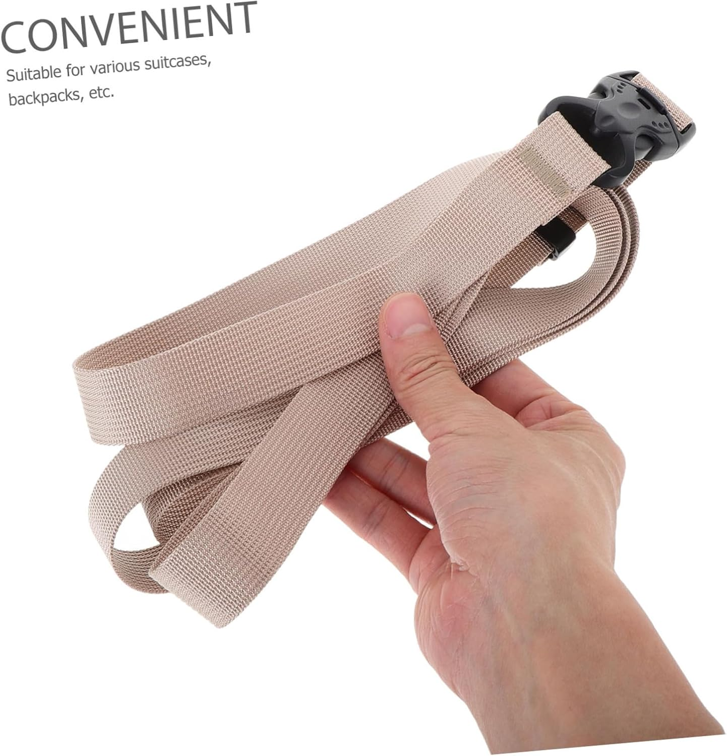 GAROZATION Adjustable Luggage Straps Buckles Shoulder Straps for Bags Luggage Packing Extra Security Design image number 3