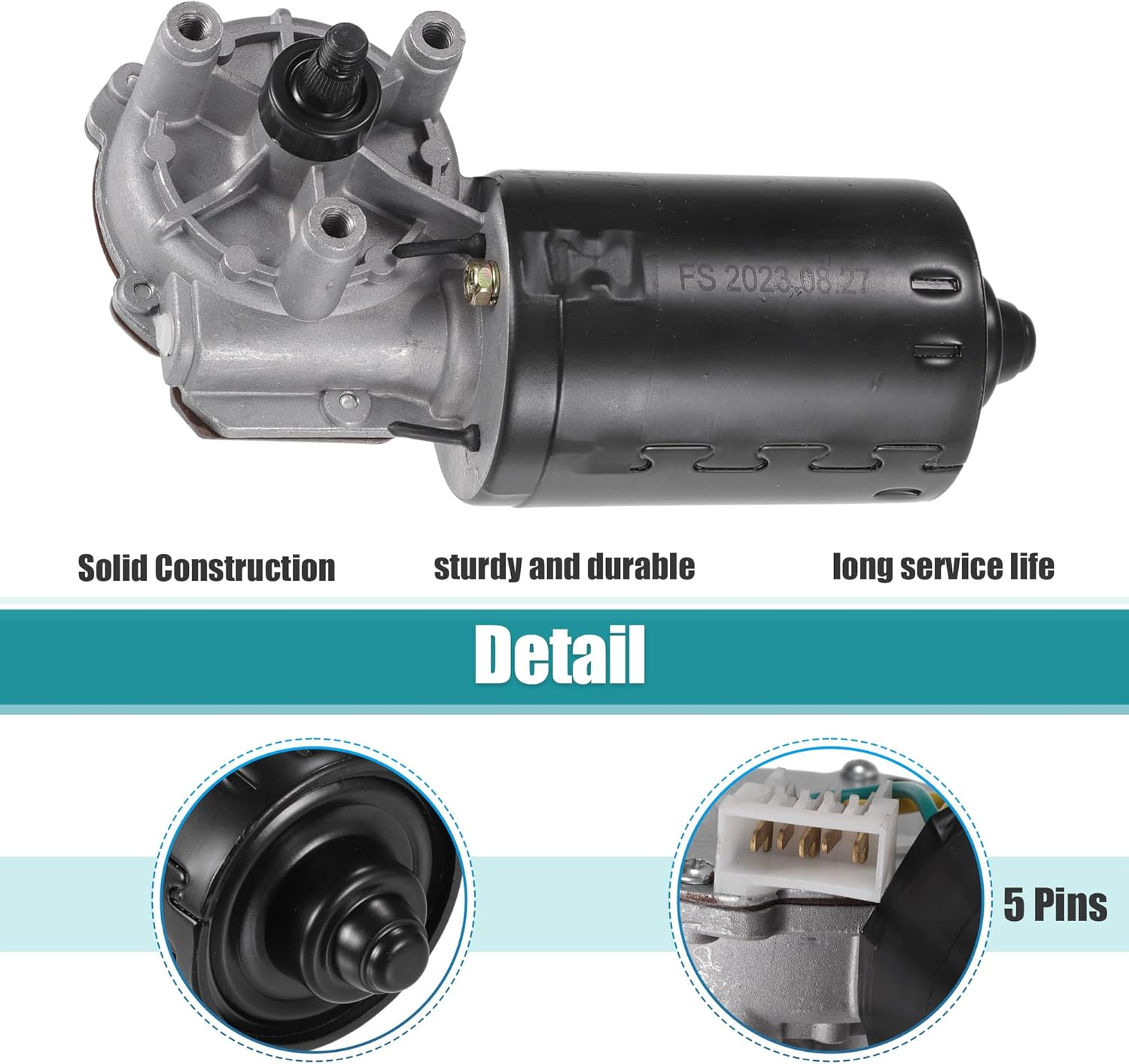 Uxcell 1 Set Car Windshield Wiper Motor Replacement No.1C0955119 for Volkswagen Beetle 1998-2010