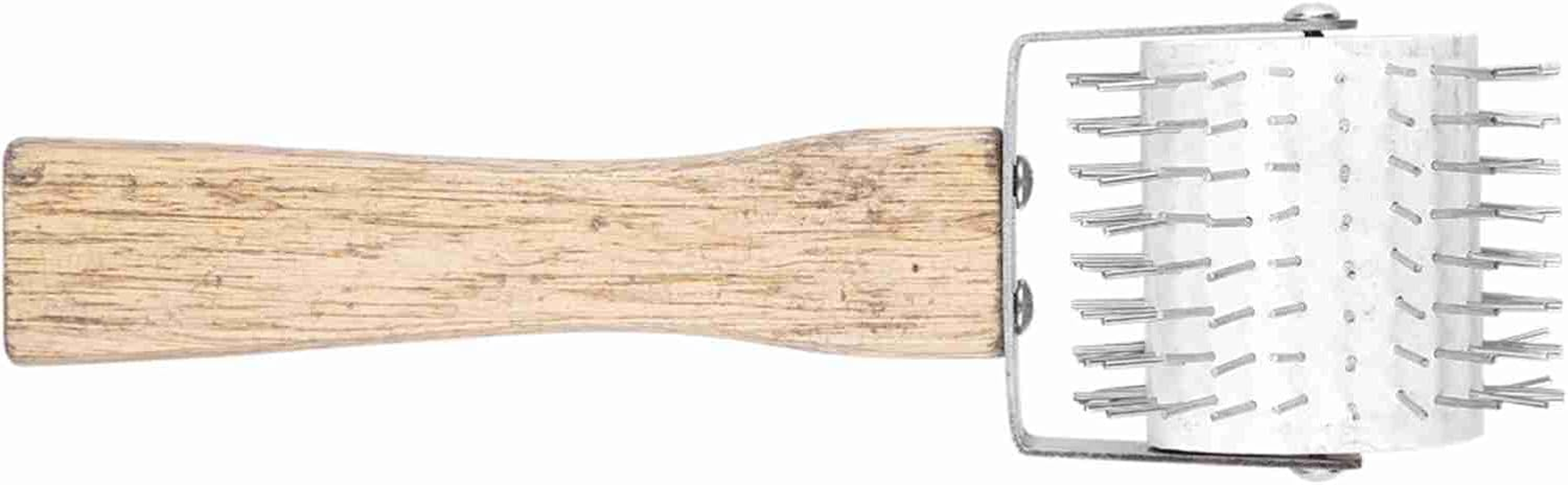High Density Uncapping Needle Roller Bee Honey Comb Extracting Beekeeping Beekeeper Equipment Tool with Wooden Handle - Backyard Livestock & Bee Care