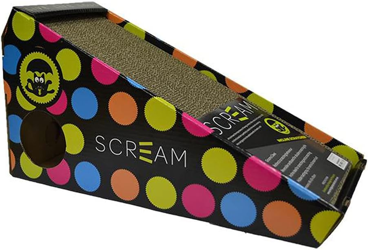 SCREAM Incline Cat Scratcher (48X20X25Cm), Multicolour, 48X20X25Cm