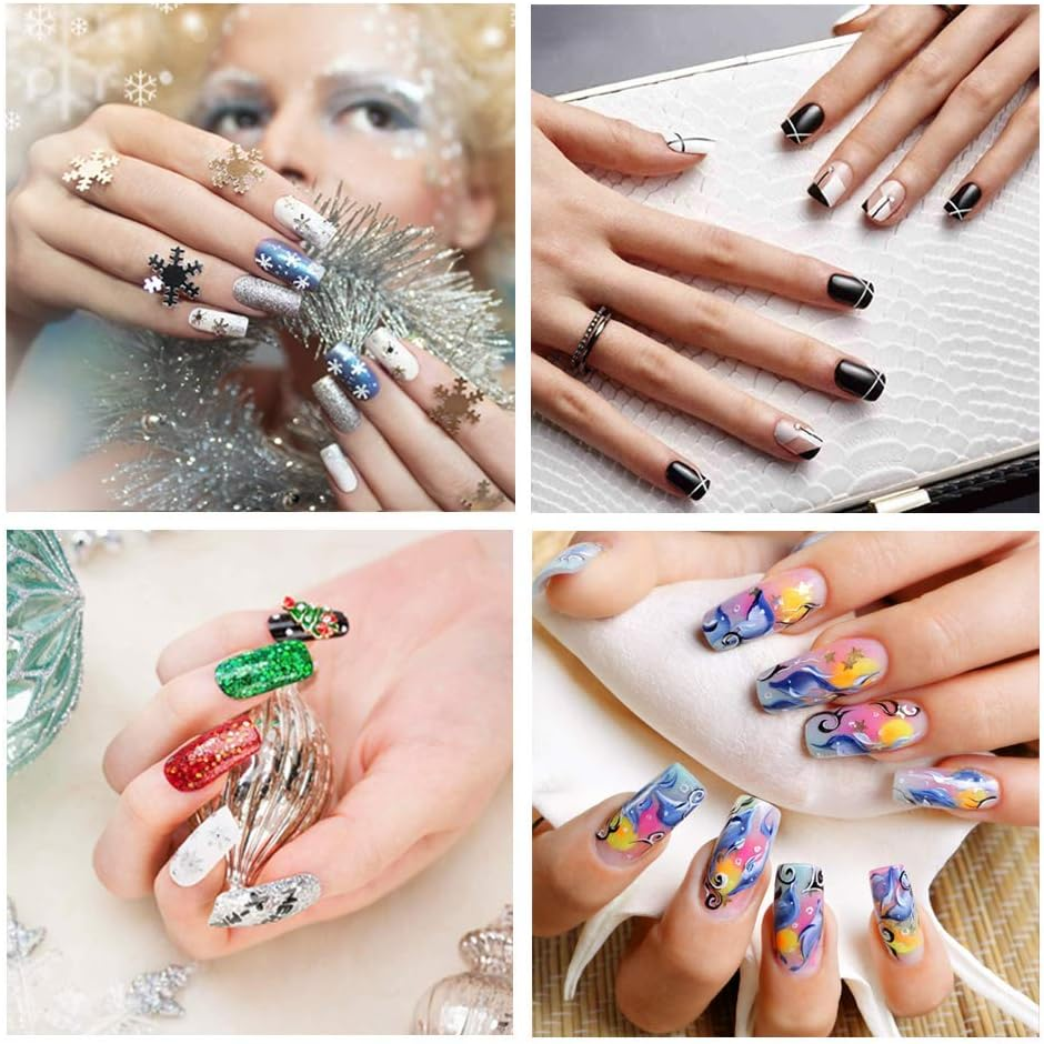 Yiouou Natural False Nails Fake Nails Artificial Nail Tips,500 Pcs Oval French Acrylic Style Fake Nails Tips with Box and Acrylic Nail Clipper for Women Girls Nail Art Salons and Home DIY,10 Sizes image number 1