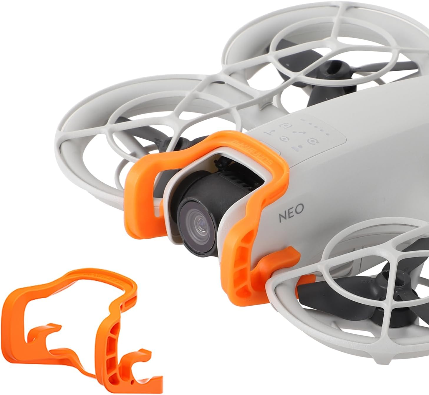 ZJRXM Neo Bumper Protective Bar Accessories, Gimbal Bumper Guard for DJI Neo Drone, Anti-Collision Protection Strip for DJI Neo Drone Camera (Orange) image number 4