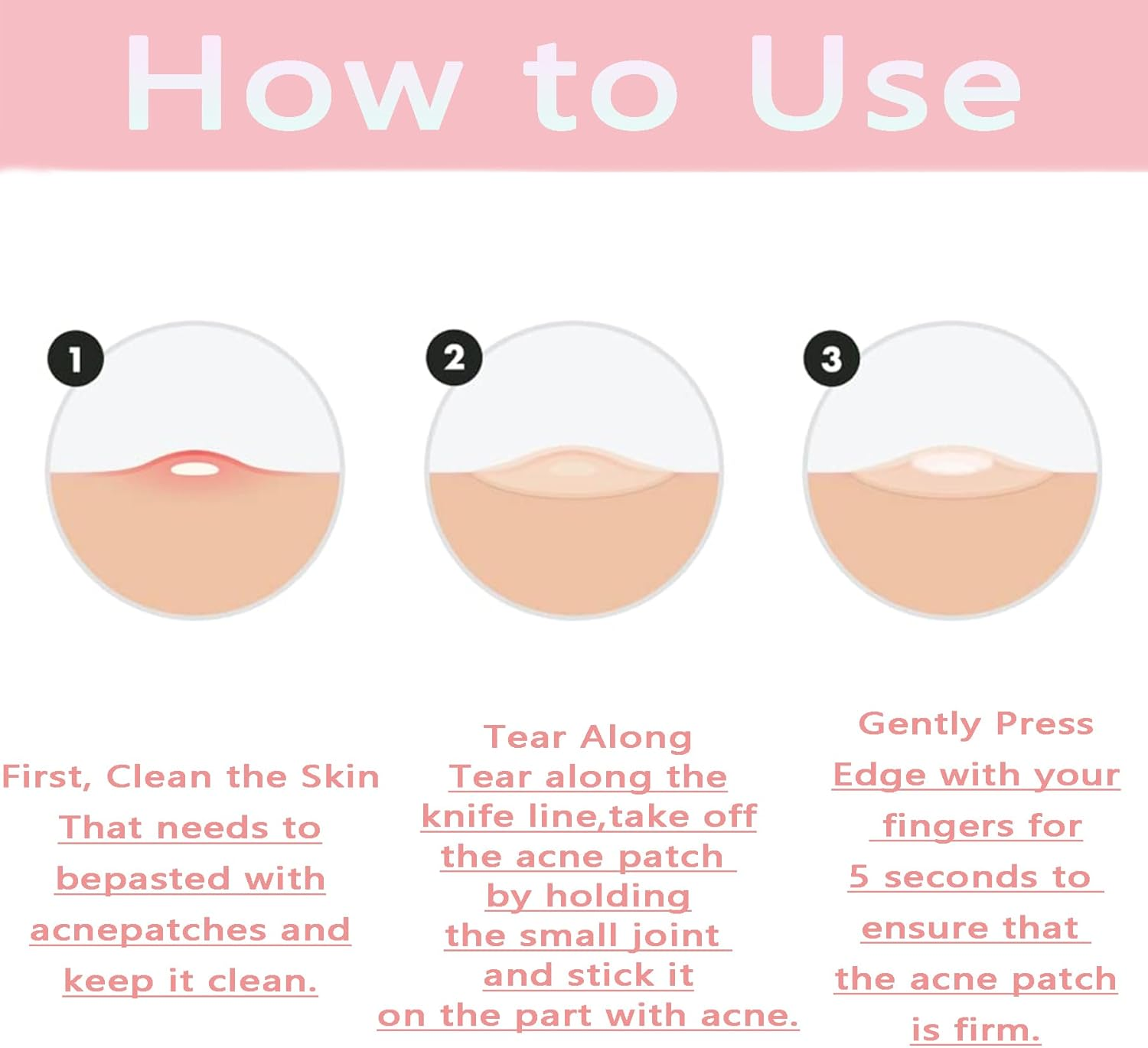 Wakouter Pimple Patches, Miracle Invisible Spot Cover, Hydrocolloid Acne for Face and Zits Absorbing Patch, for Covering Zits and Blemishes, Spot Stickers for Facial Sticker, 2 Sizes (108Count) image number 2