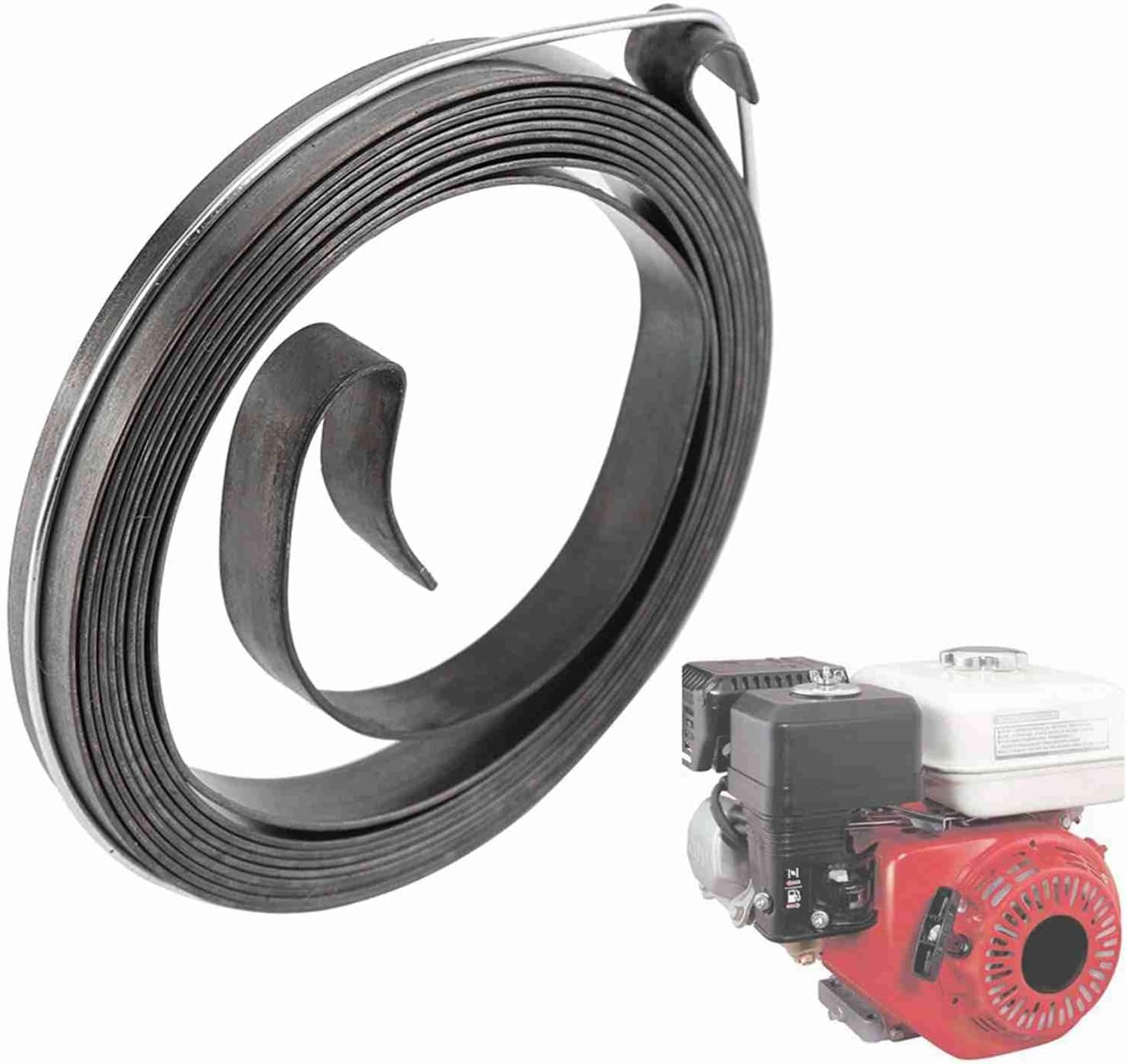 CHICIRIS Recoil Pull Start Starter Spring for GX120 GX160 GX200, Made of Sturdy Metal, Easy to Install and Operate, Fits Original Equipment, Lawn Mower Attachments image number 6