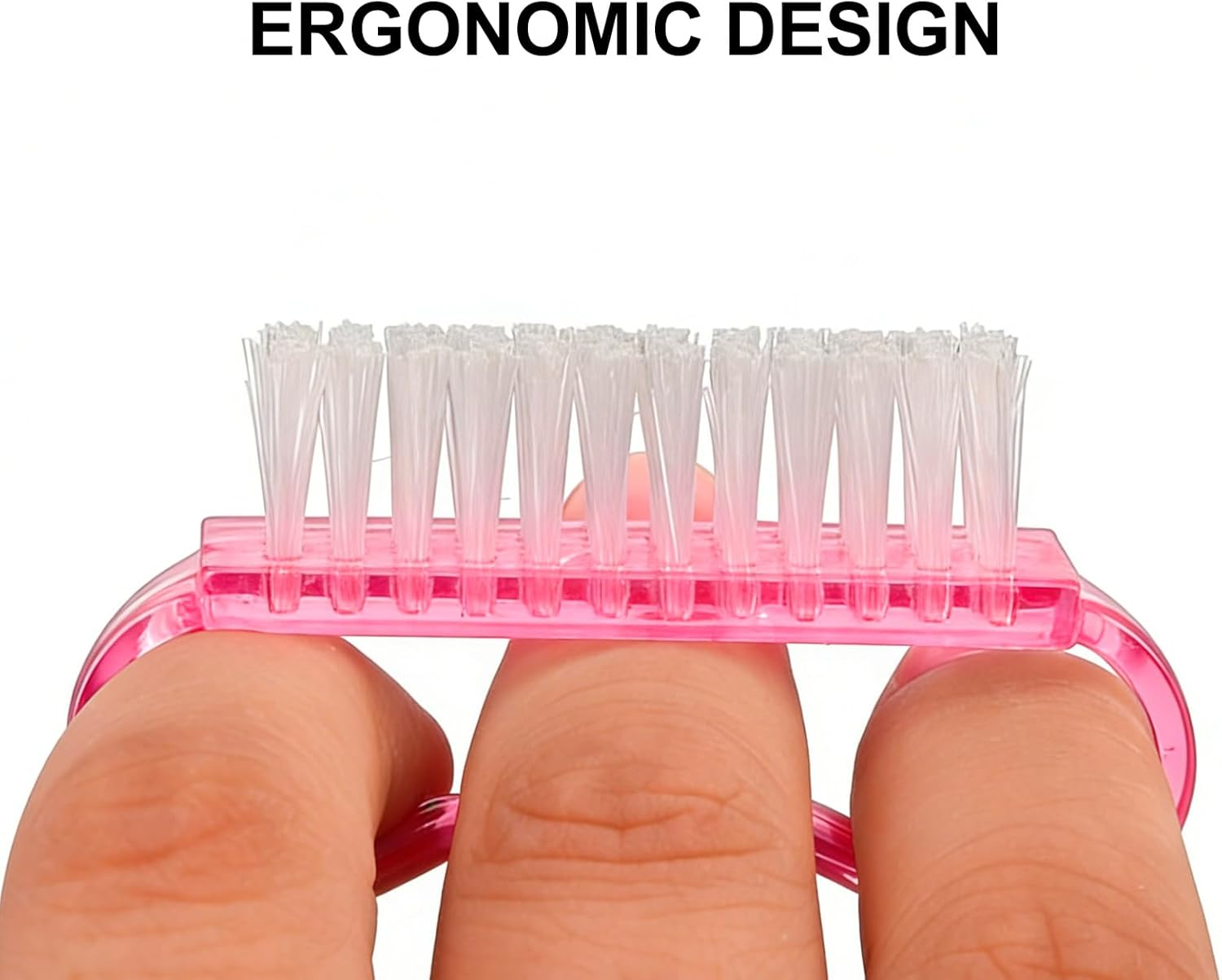 Yxvyxymyxxg​ Nail Dust Brush Collection - 5-Piece with Ergonomic Grip, Soft Bristles for Gentle Nail & Cuticle Care, for Detailed Manicure and Pedicure