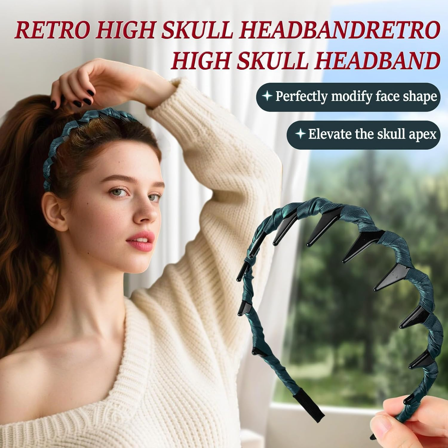 Xanthelle Women'S Hair Band, Zigzag Headband with Zigzag, Zig Zag Headband, Hair Bands, Elegant Headband for Women and Girls image number 3