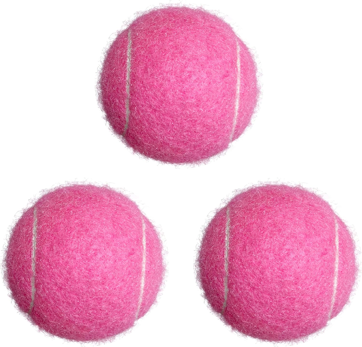 Tennis Balls, 3 Pack Practice Tennis Balls for Beginners, Training Playing Tennis Balls for Pet Dogs