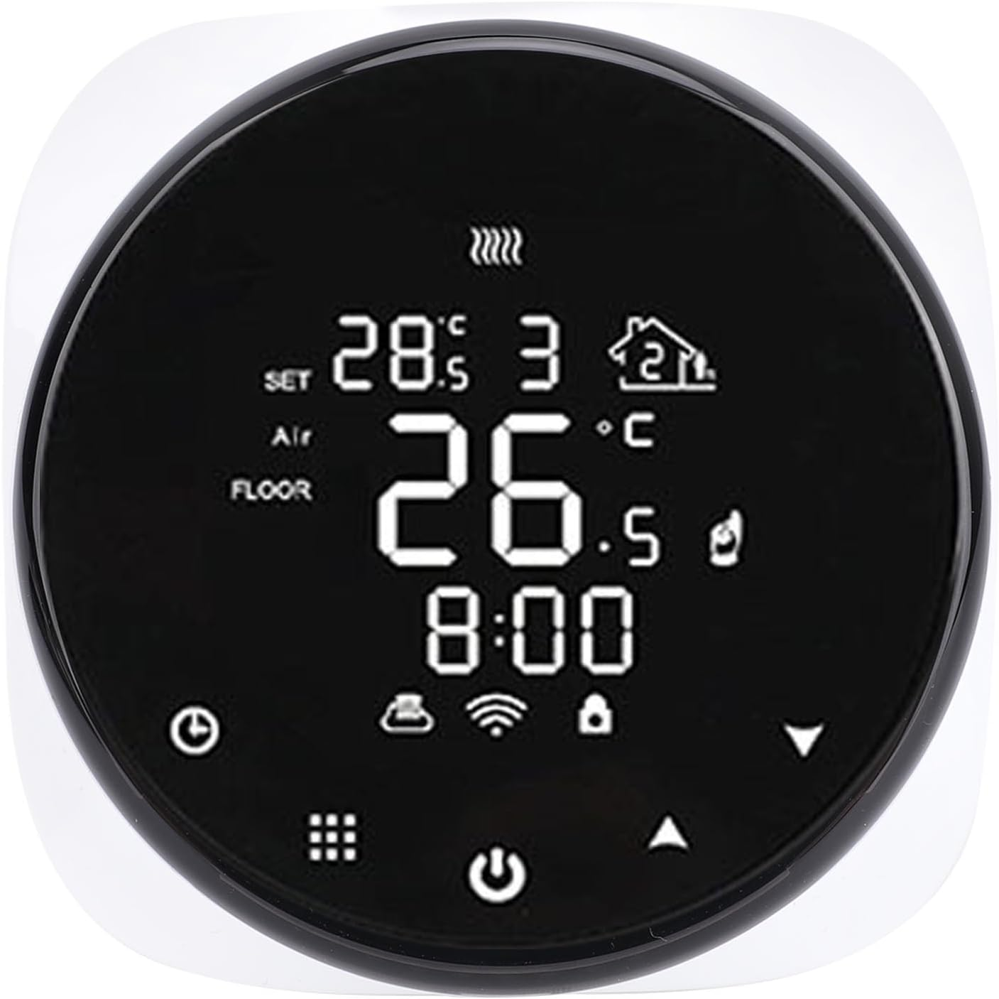 Digital Thermostat, Wall Mounted Smart Thermostat with Wifi Connectivity for Home and Office, Energy Saving Temperature Controller with Remote Control image number 4