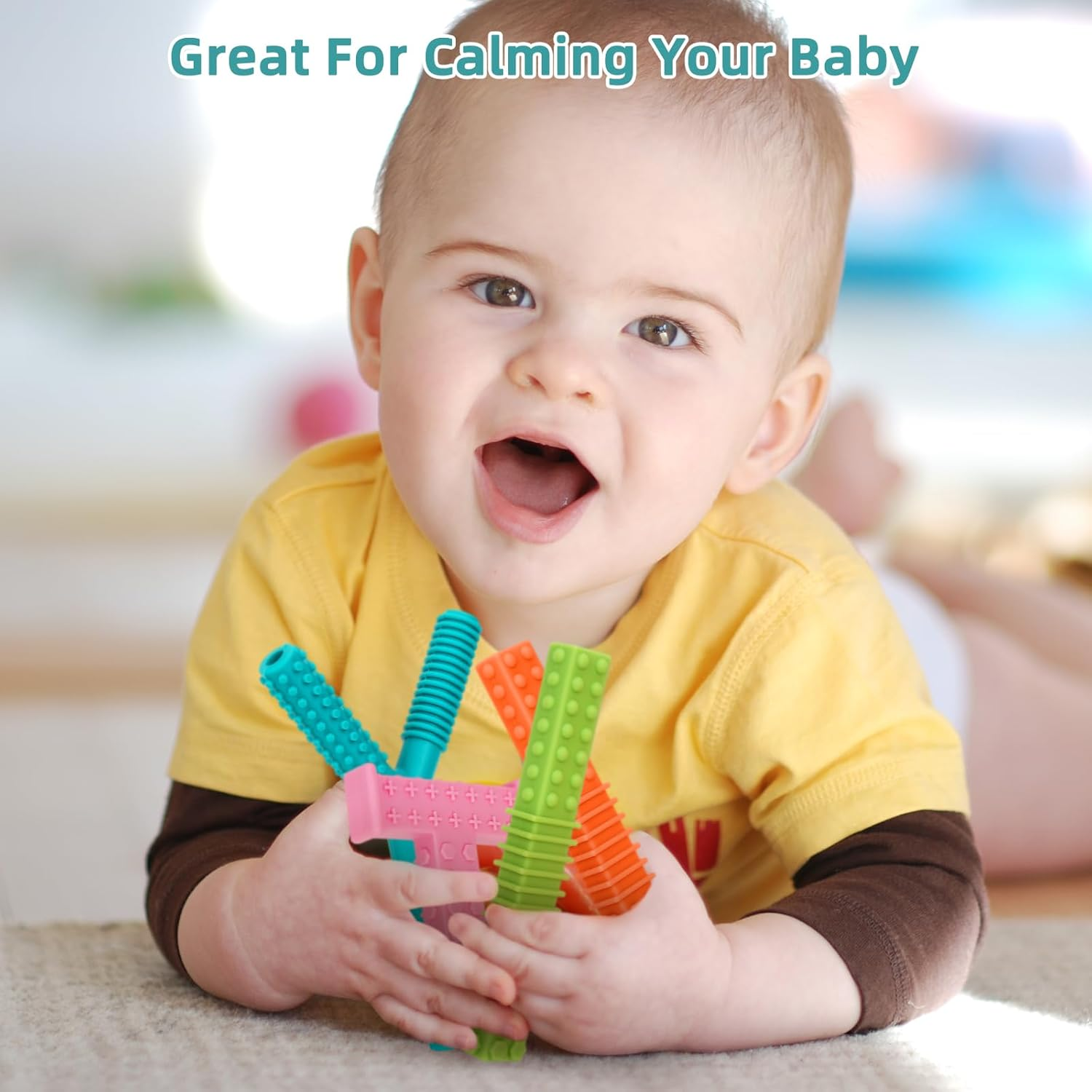 Sensory Chew Toys for Autism & ADHD - 4-Pack Silicone Chew Tubes for Kids & Adults | Safe, Durable, and Fun Oral Motor Aids