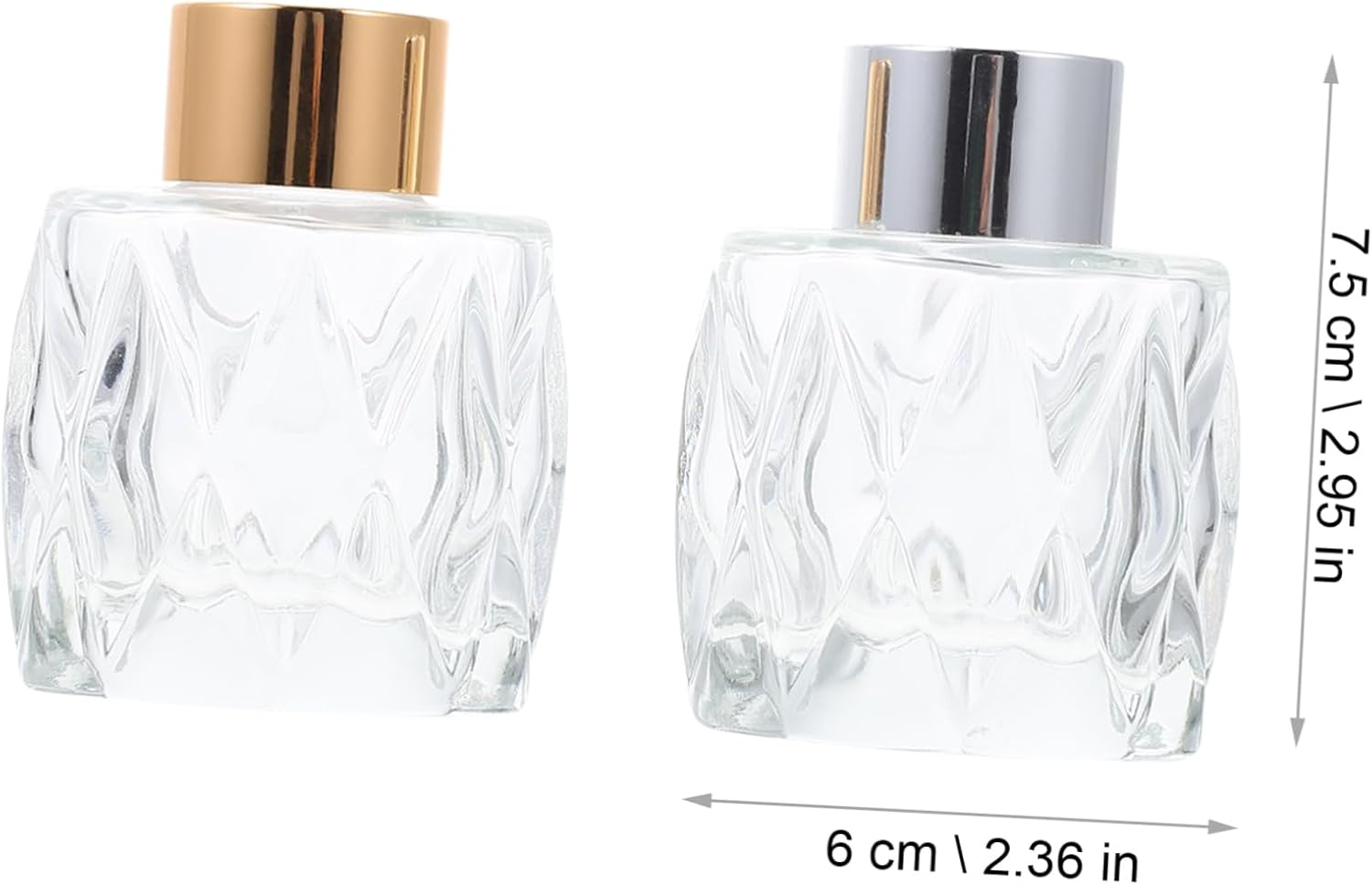 Glass Aromatherapy Bottles Multi-Functional Diffuser Empty Refillable Glass Containers Fragrance Release Jars for Home