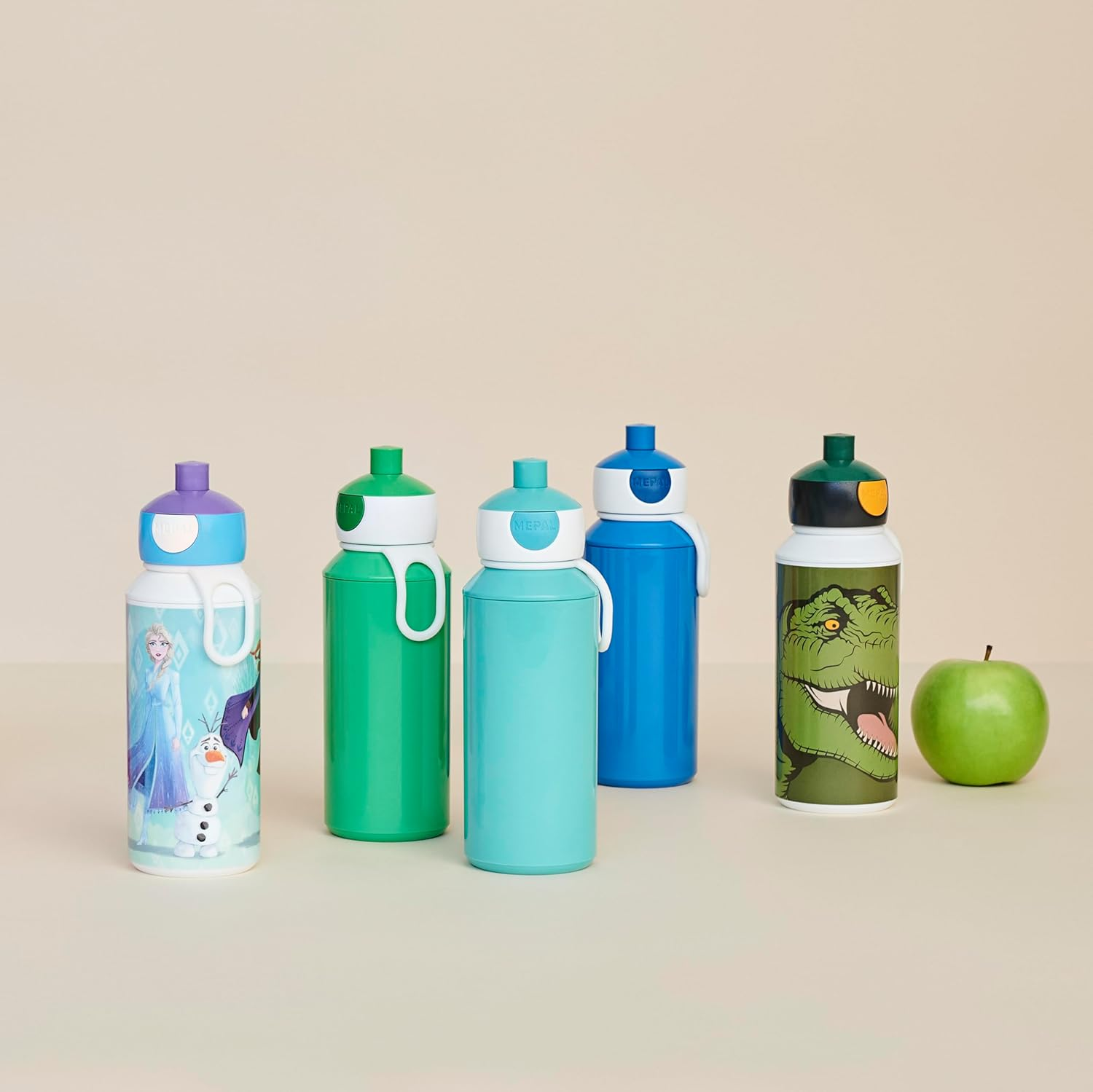 Mepal - Pop-Up Campus Water Bottle - Water Bottle - Leak-Proof Bottle for School - Reusable - BPA Free & Dishwasher Safe - 400 Ml - Cars - Avengers image number 2