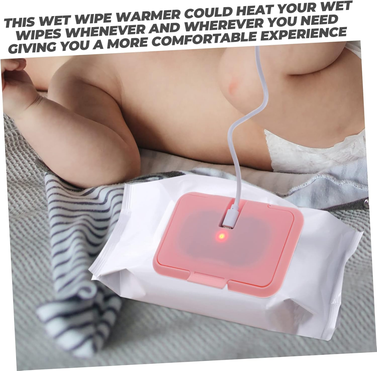 MERRYHAPY 2Pcs Warmer Tissue Heater Warmer for Wet Tissue Portable Shower for Girls Comfortable Diaper Changing image number 6