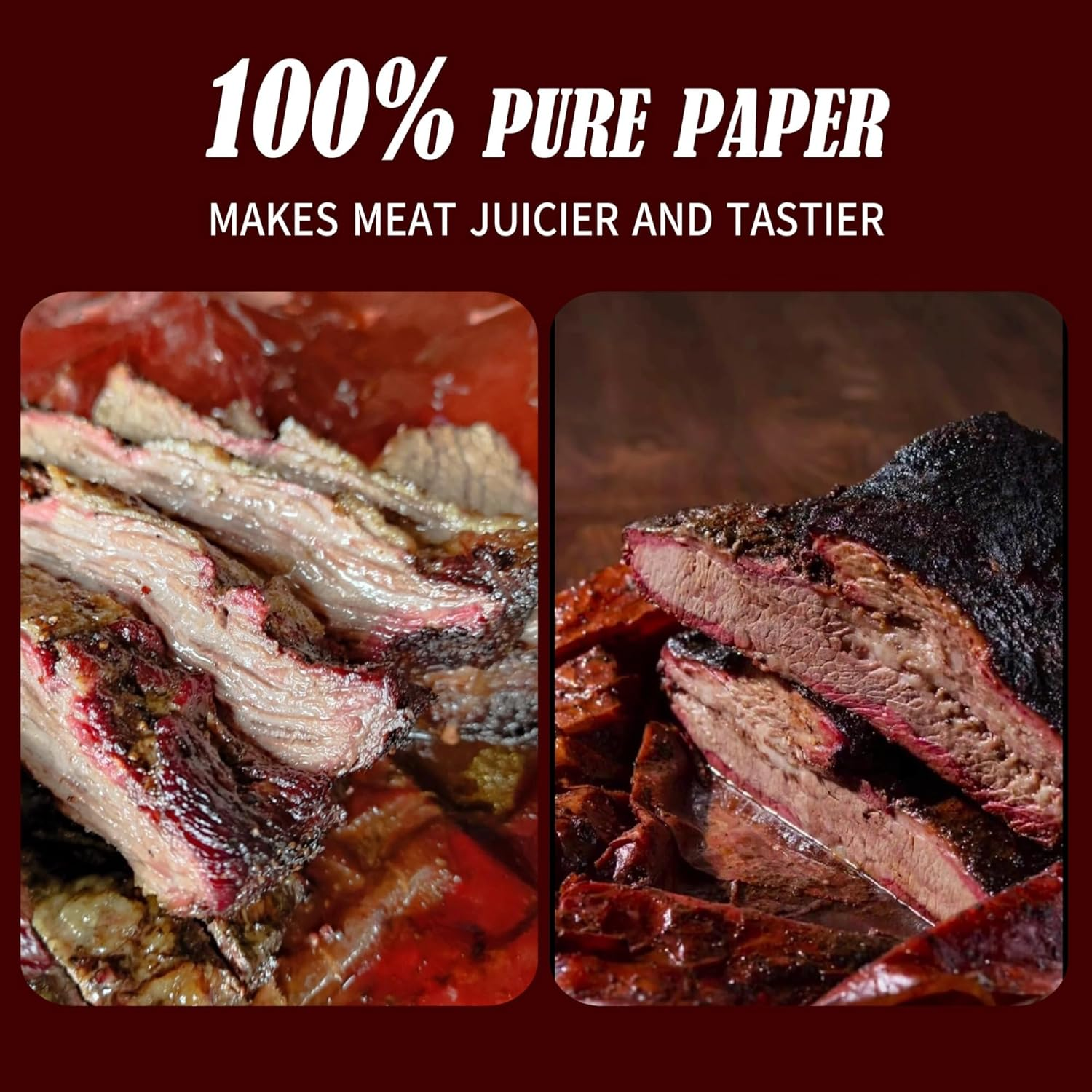 Butcher Paper, Pink, BBQ Kraft Paper, 60 Cm X 53 M, the Original Butcher Paper for Grill, Smoker, Fish Meat, Grill, Perfect Cooking of Juicy image number 5