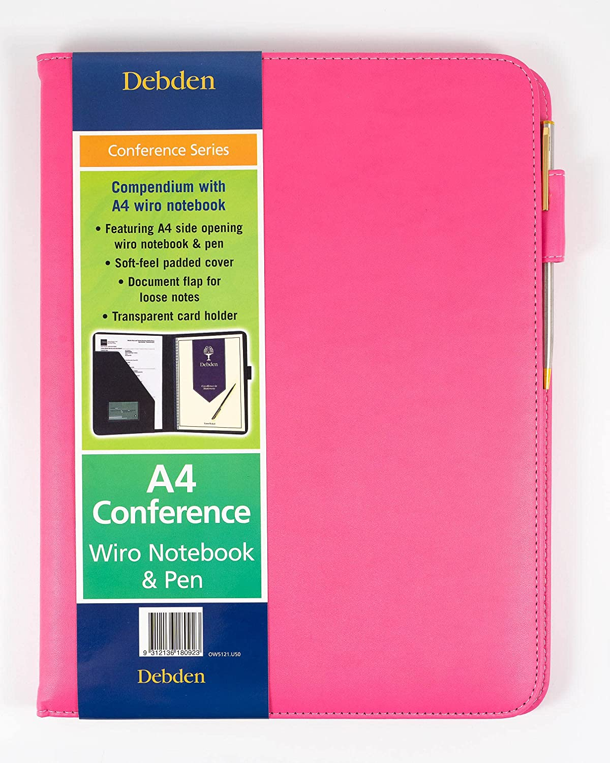 Collins Debden Fashion Compendium with A4 Notepad, Pink image number 3
