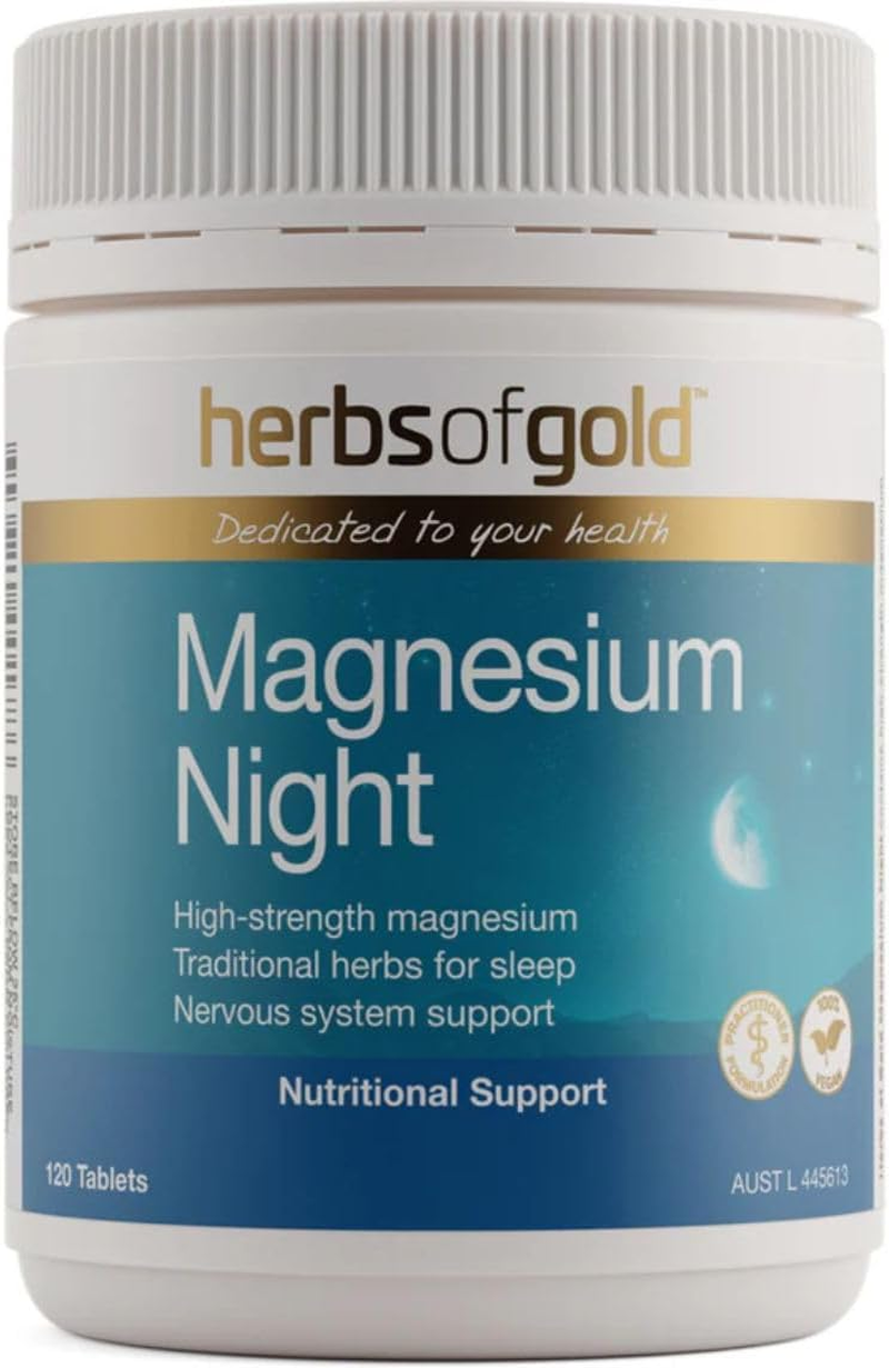 Herbs of Gold Magnesium Night 120 Tablets
