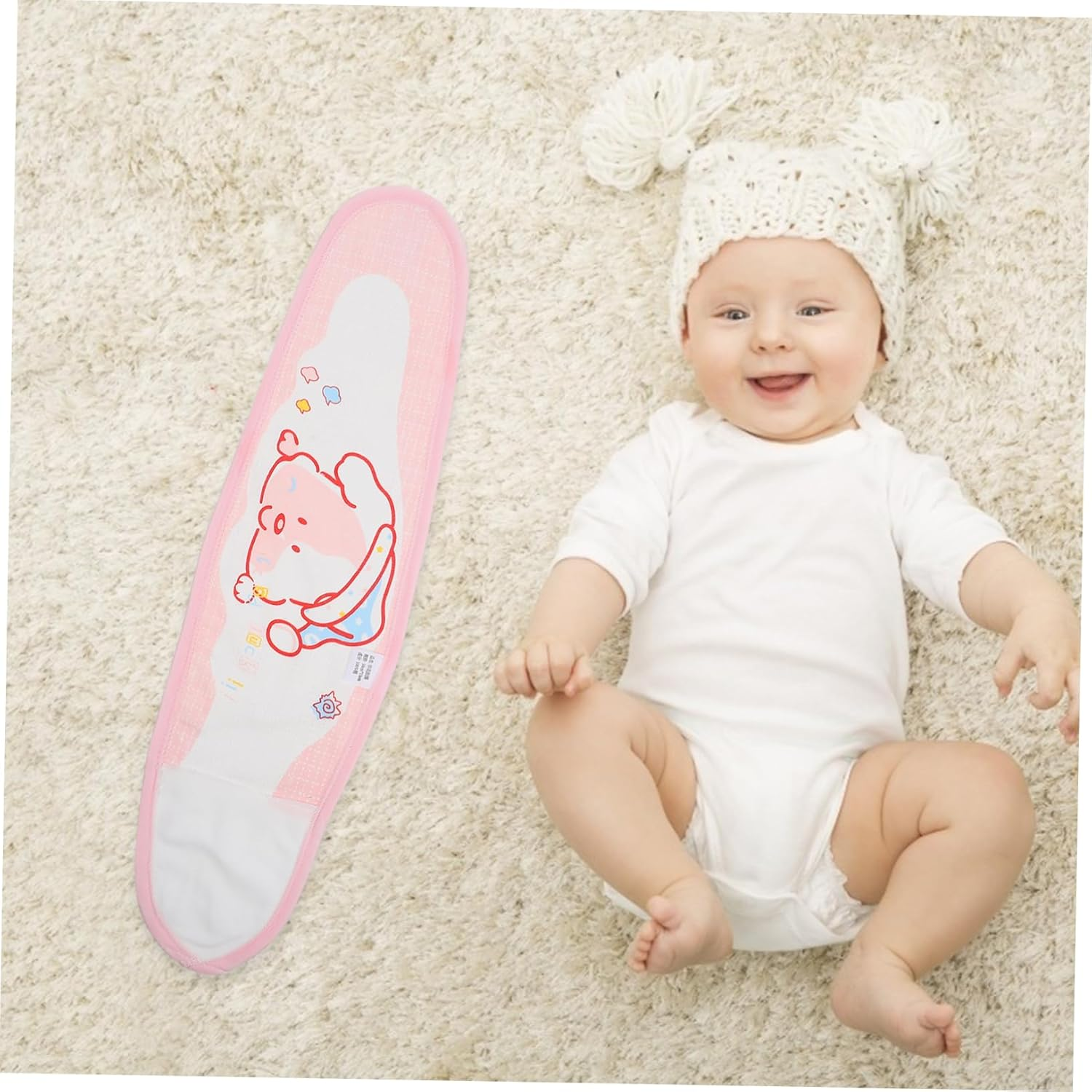 2Pcs Umbilical Cord Protection Cotton Belly Bands for Newborn Comfortable Swaddle Accessory for Postpartum Belly Support