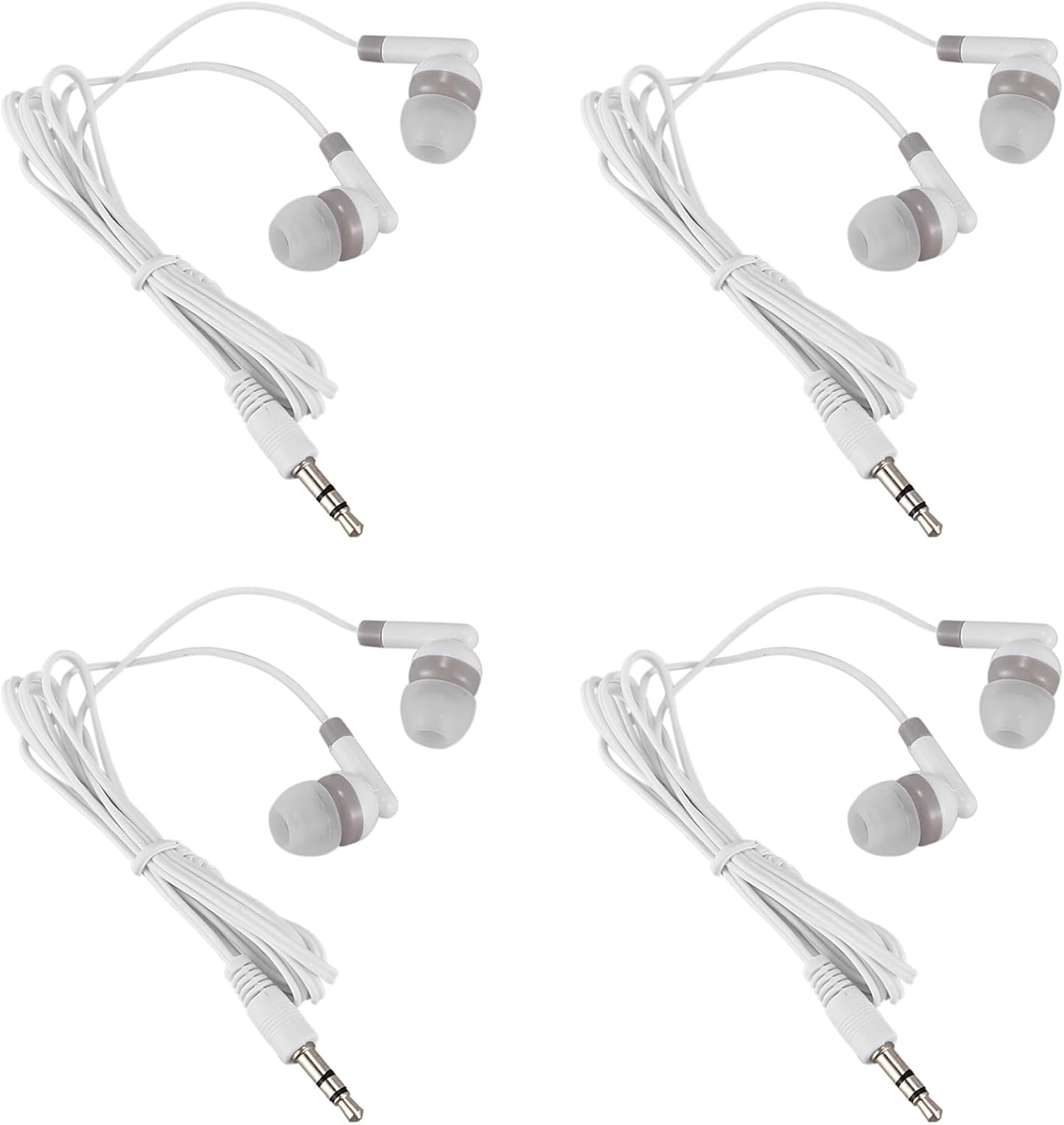 Kaifucy 4Pcs 3.5Mm In-Ear Stereo Earbuds Headphone Earphone Headset for Mobile Phone MP4 MP3 image number 6