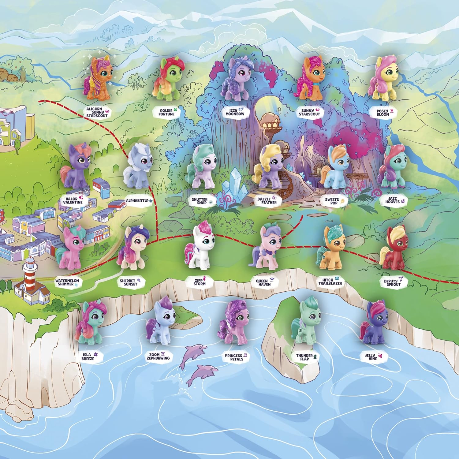 My Little Pony Meet the MINIS Collection Pack, Multicolor (F6113)