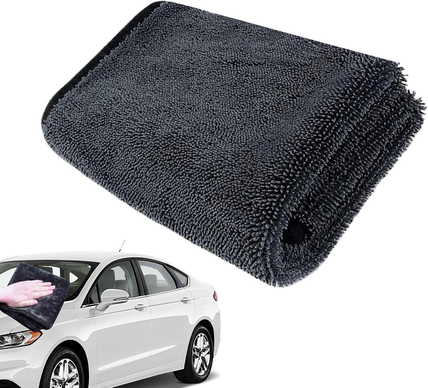 Car Wash Towels Drying - Ultra Absorbent Streak Free Cleaning Supplies,Microfiber Car Towels Cleaning Cloth - for SUV RV Sedan Automotive Detailing Washing Polishing Exterior Interior Window Glass Win image number 4