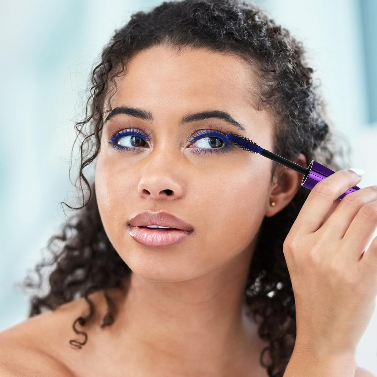 Boobeen Colorful Lash Mascara Waterproof, Voluminous and Lengthening Mascara, Curling Eyelashes Makeup, Long Lasting, No Smudging - Black image number 6