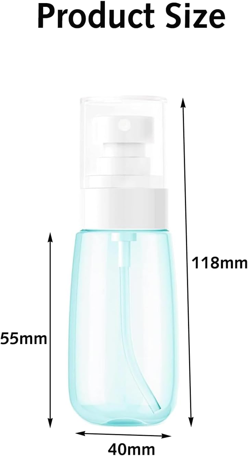 DILUSILK 3 Pack 60Ml Fine Mist Spray Bottles, Portable Small Refillable Sprayer for Travel, Cosmetic, Skincare and Hair Care Products image number 4