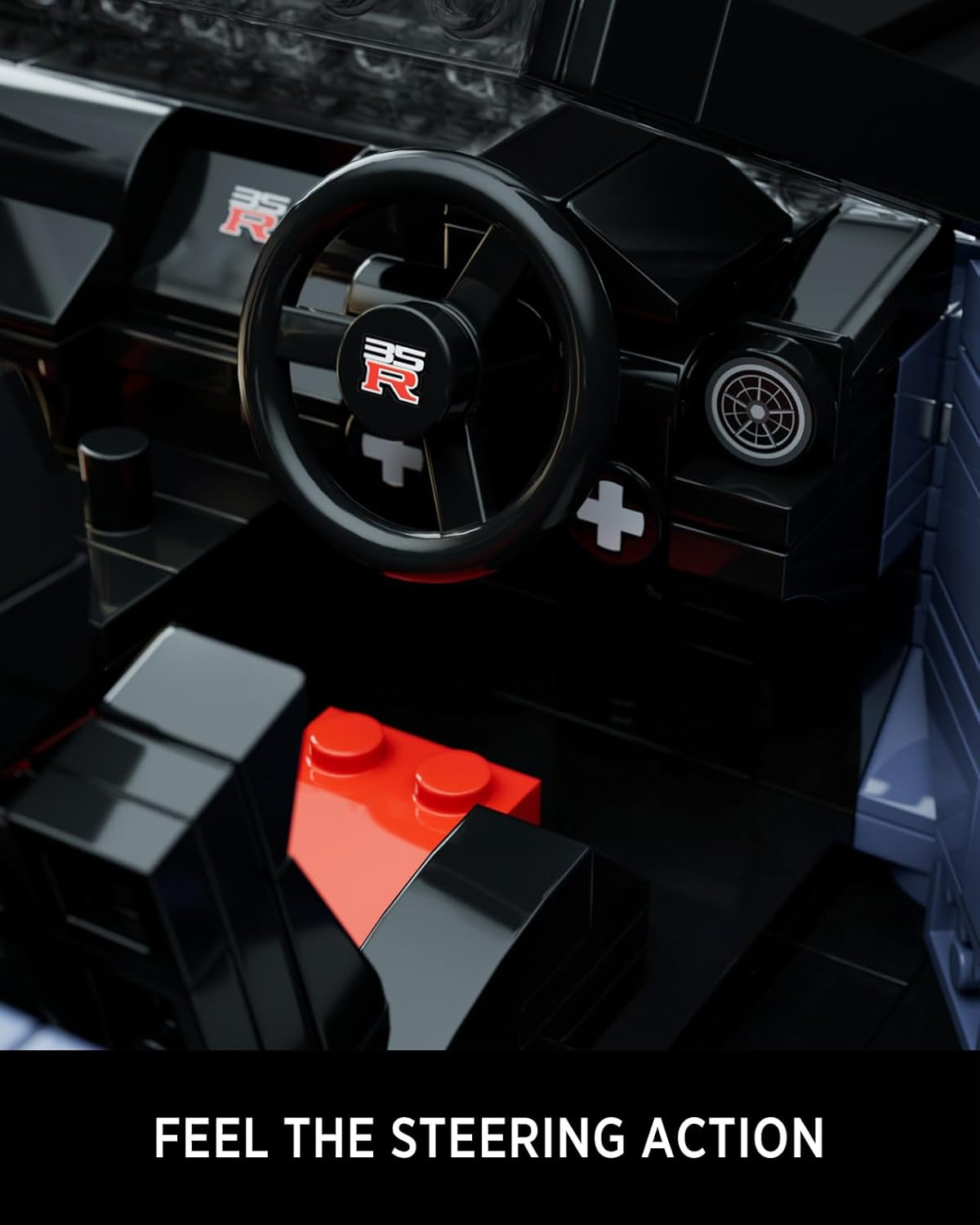 Nifeliz GTRS-35 Sports Car Building Sets, 1:14 Scale Collectible Model Set for Adults Car Enthusiasts, Gifts to Build and Display (1323 PCS, NF10285)